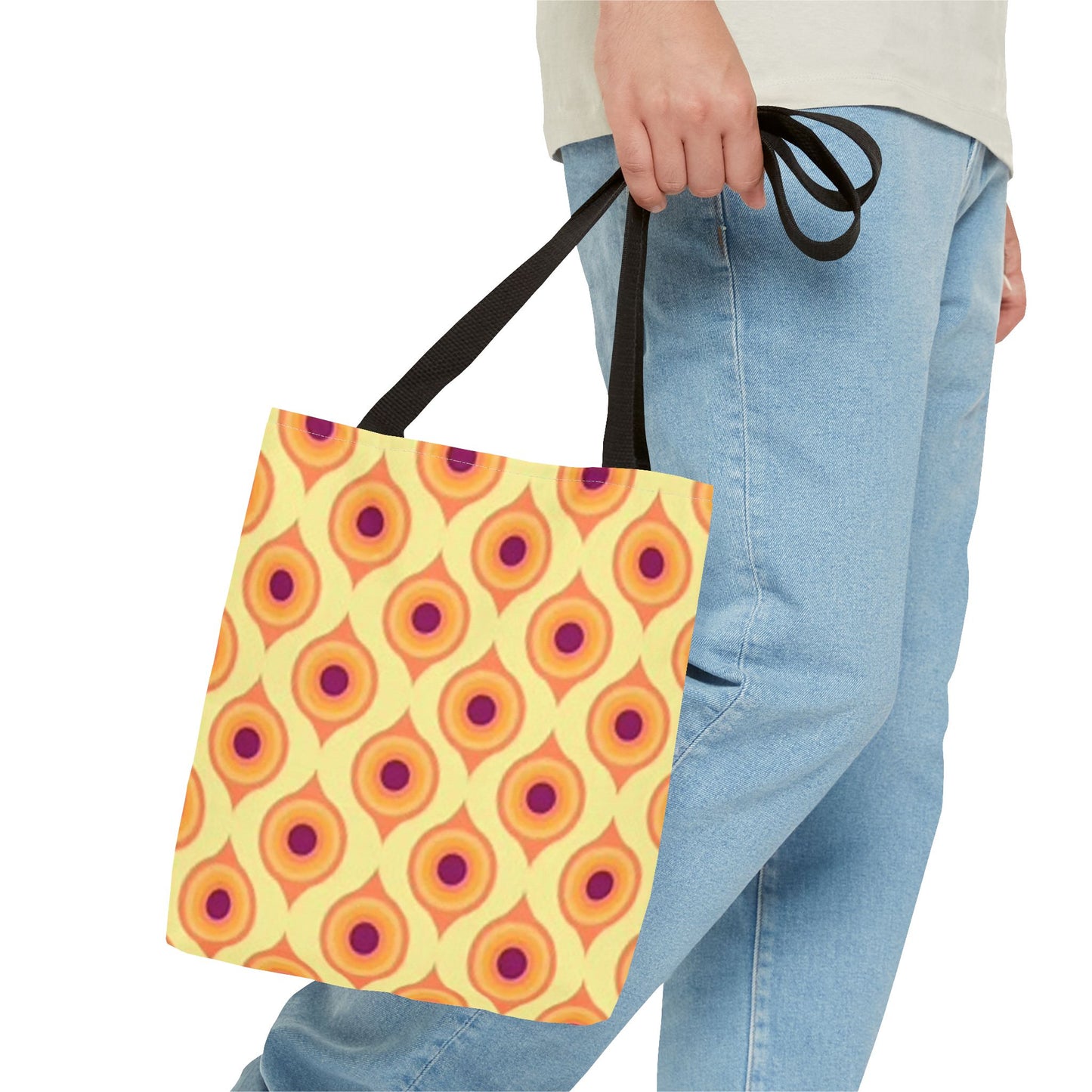 BRAND NEW Modern 70s Era Vibe GRAPHIC Tote Bag (AOP)