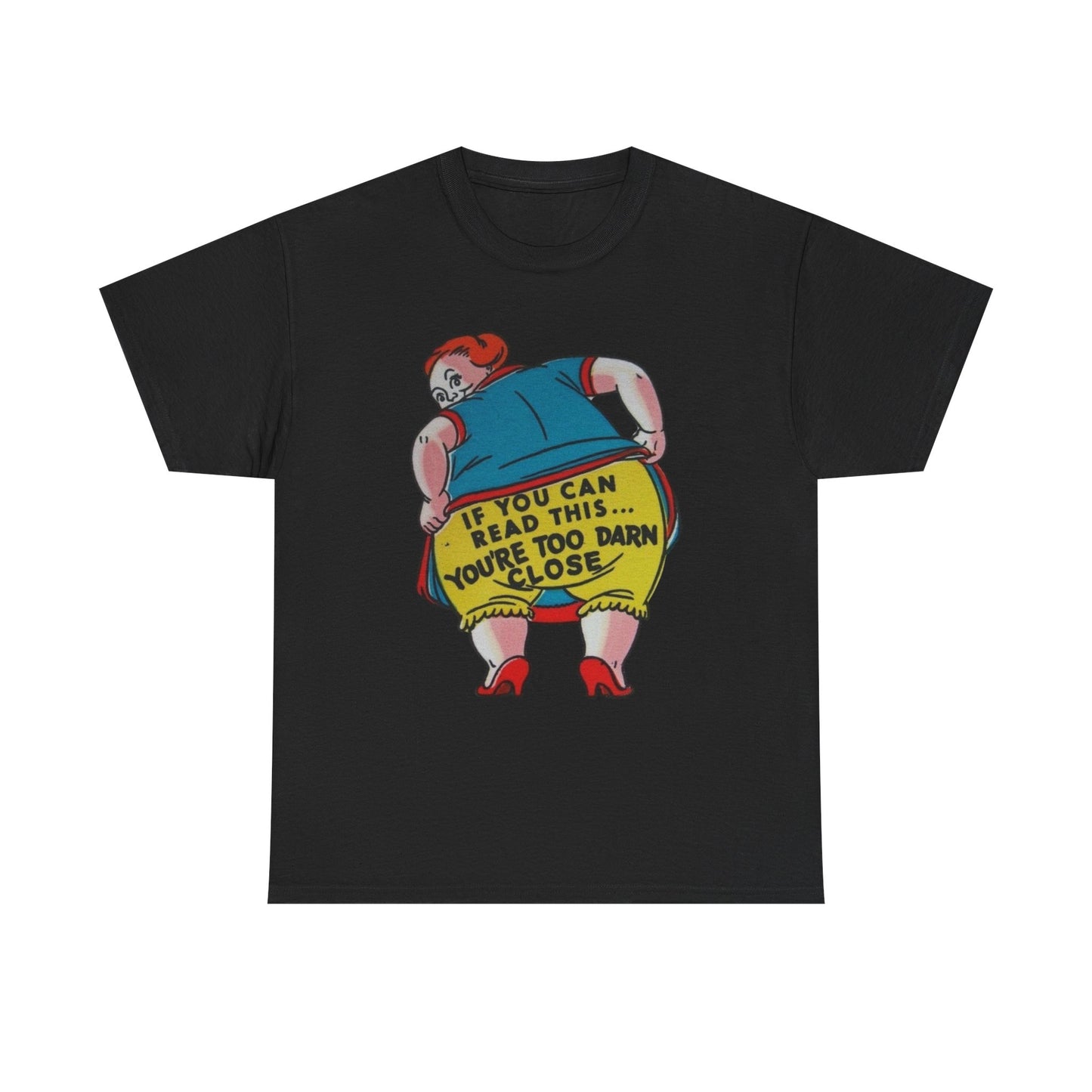 If You Can Read This Funny Hilarious Jokes Graphic T-Shirt Unisex Heavy Cotton