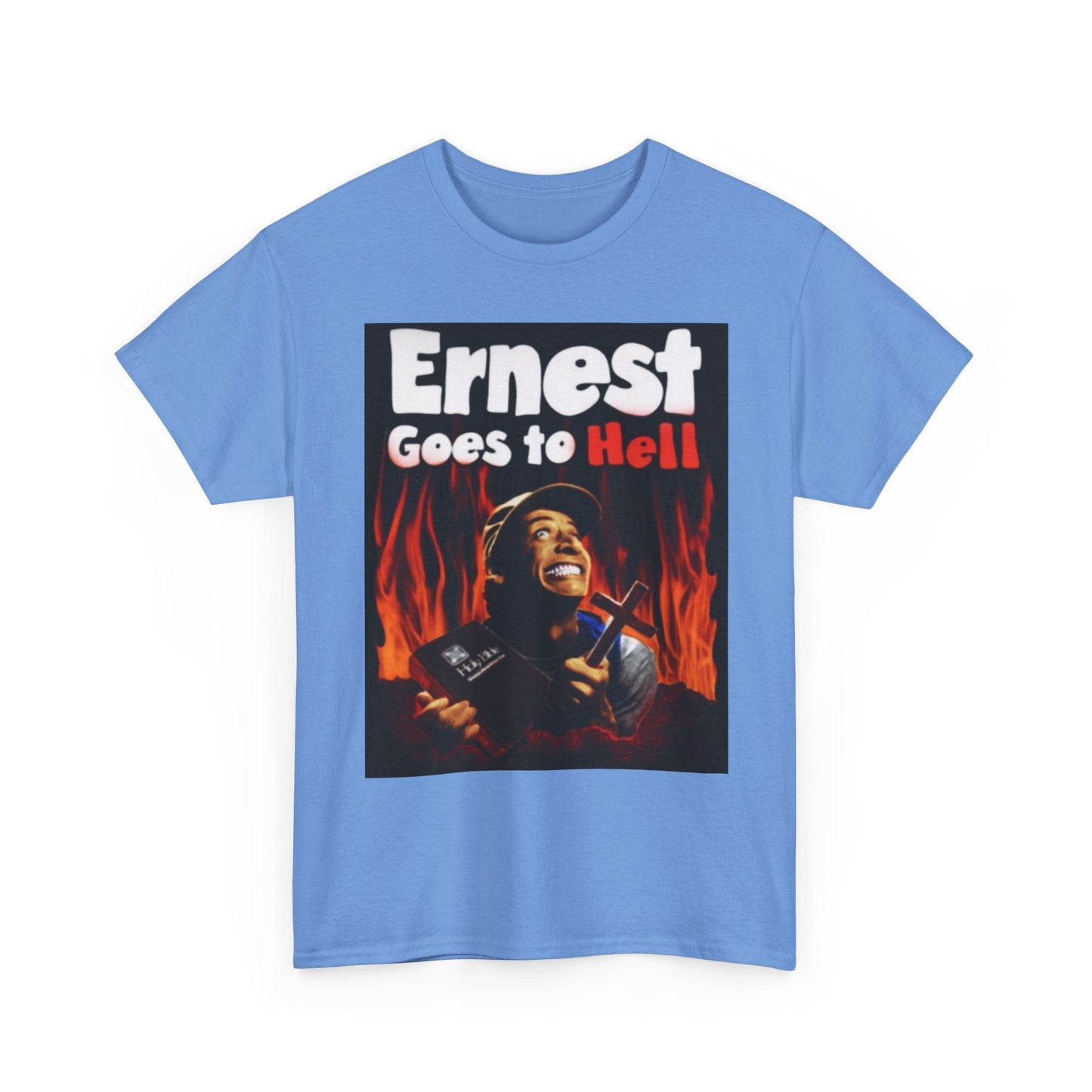 Ernest Goes To Hell Graphic T Shirt Funny Vintage Poster Unisex Heavy Cotton Tee
