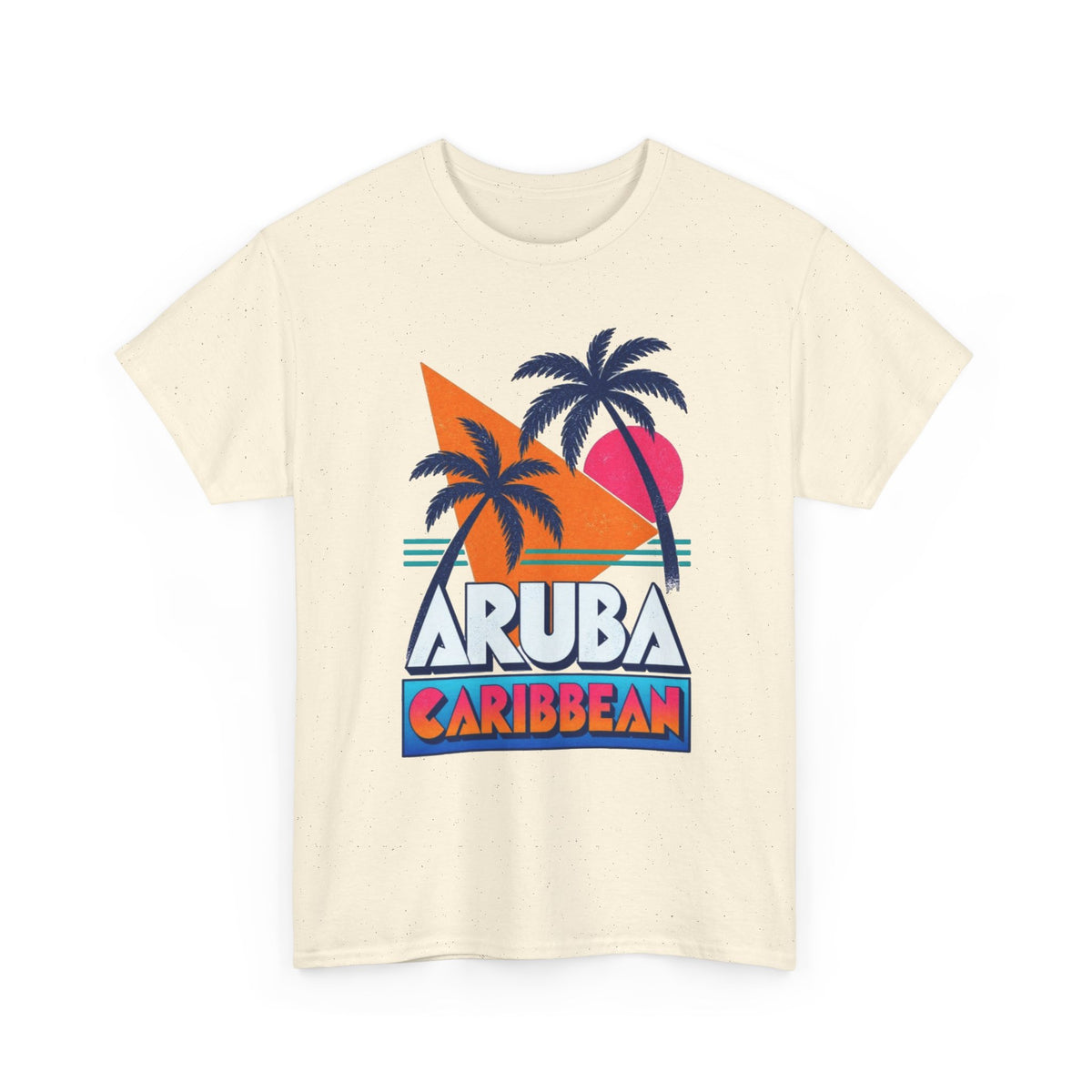 Aruba Caribbean Palm Tree Graphic T-Shirt Men's Graphic Tee