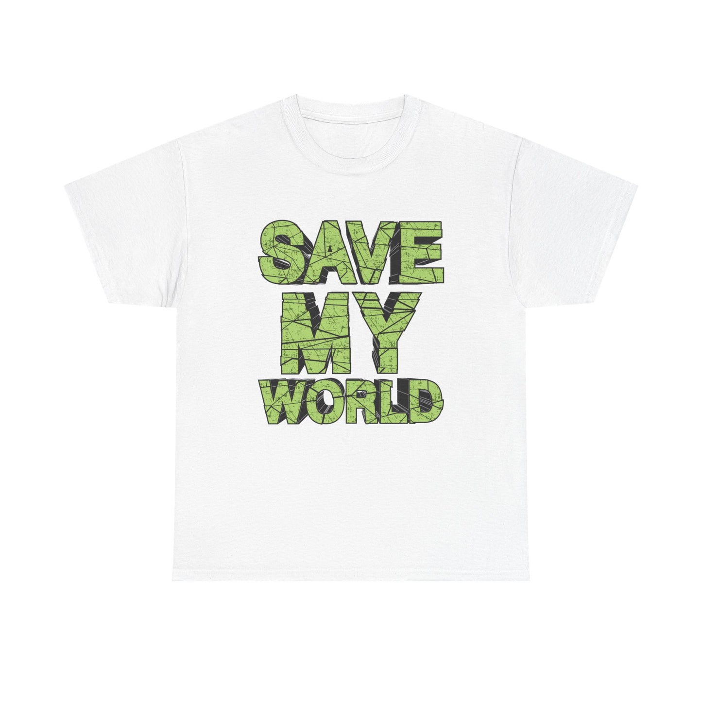 Save My World Graphic T Shirt Brand New Cotton Tee