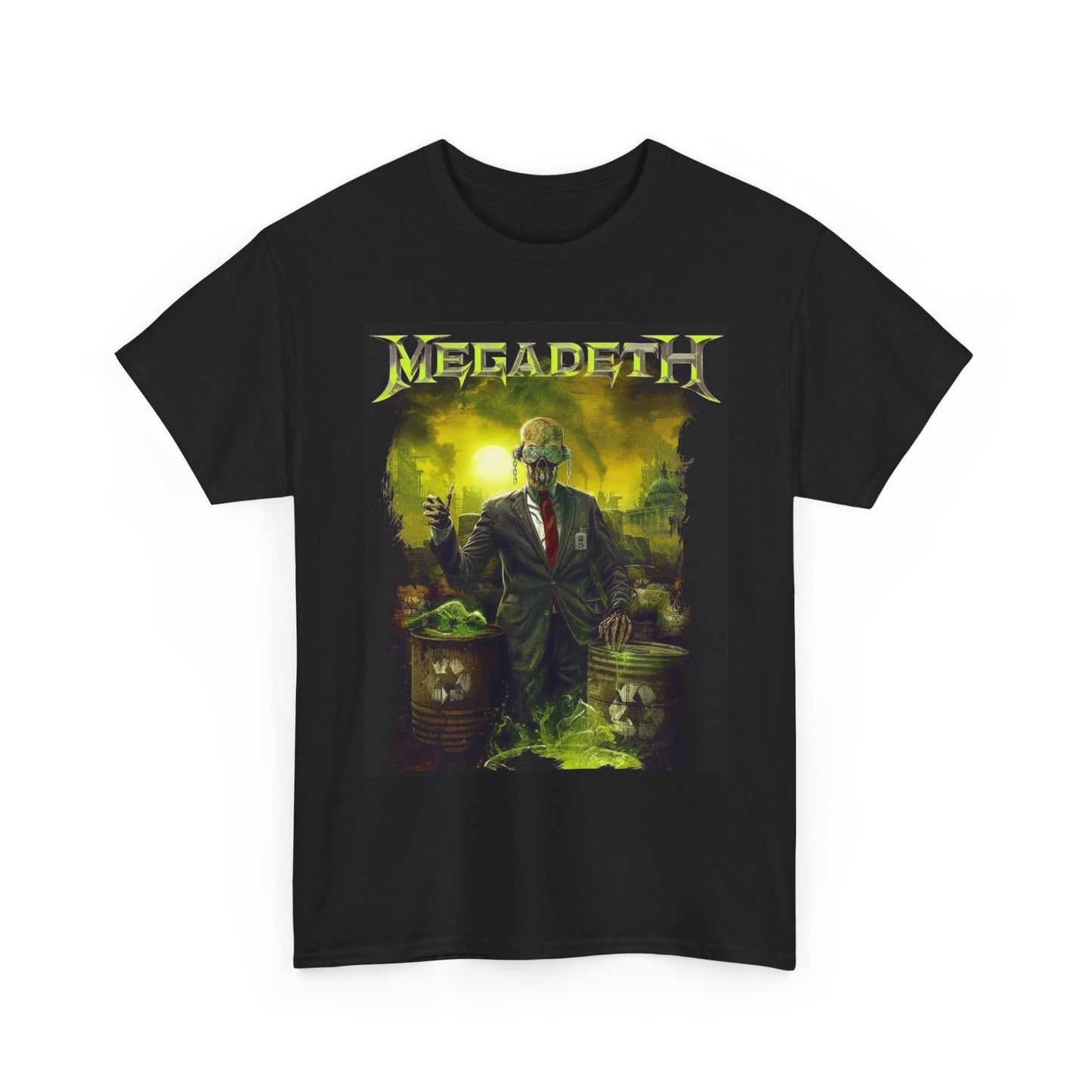 Megadeth Graphic T Shirt Vintage Rock Tour Unisex Heavy Cotton Tee