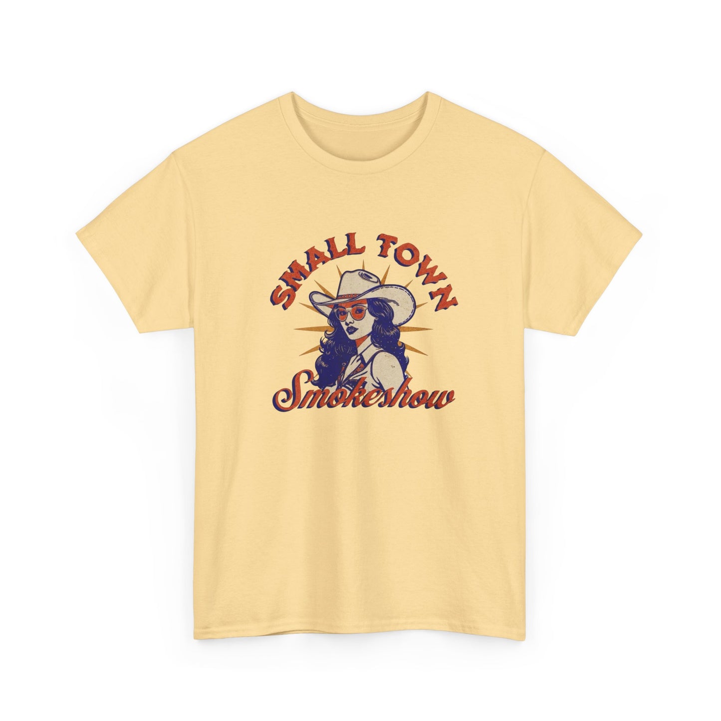 Small Town Smoke show Graphic T Shirt ALL SIZES Tee Unisex Heavy Cotton