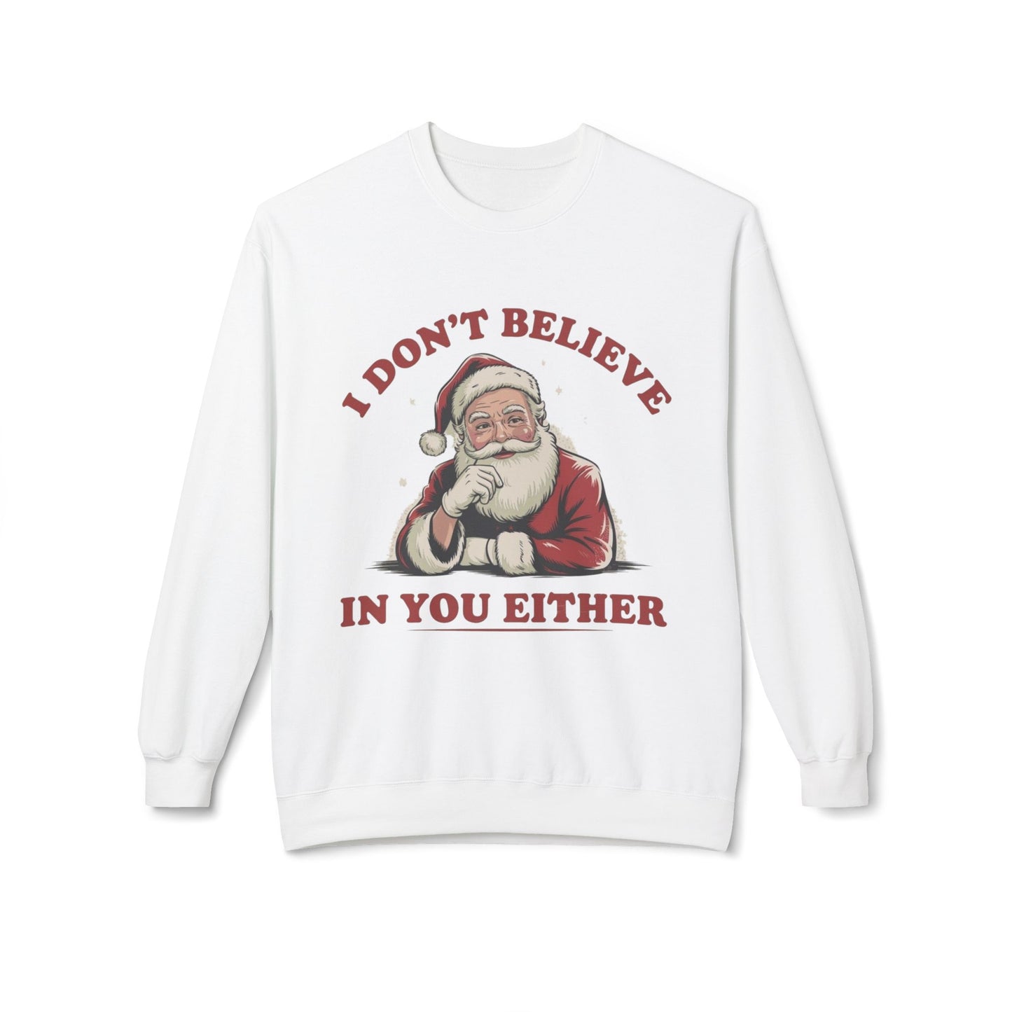 Funny Santa Jokes Sweater NEW Unisex Fleece Crewneck Sweatshirt