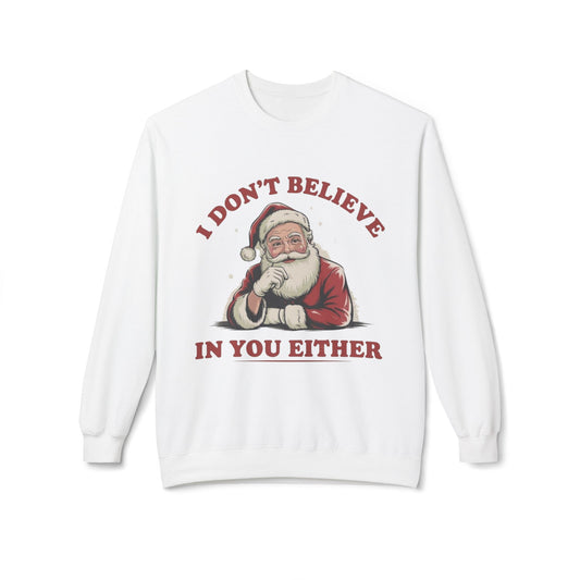 Funny Santa Jokes Sweater NEW Unisex Fleece Crewneck Sweatshirt