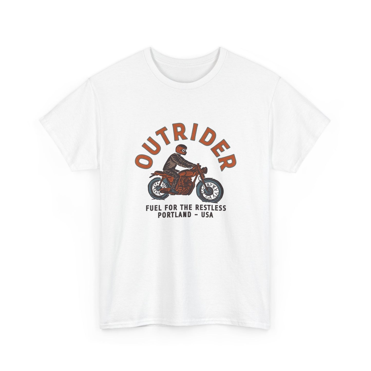 Outrider Motorcycles Graphic T Shirt Unisex Heavy Cotton Tee