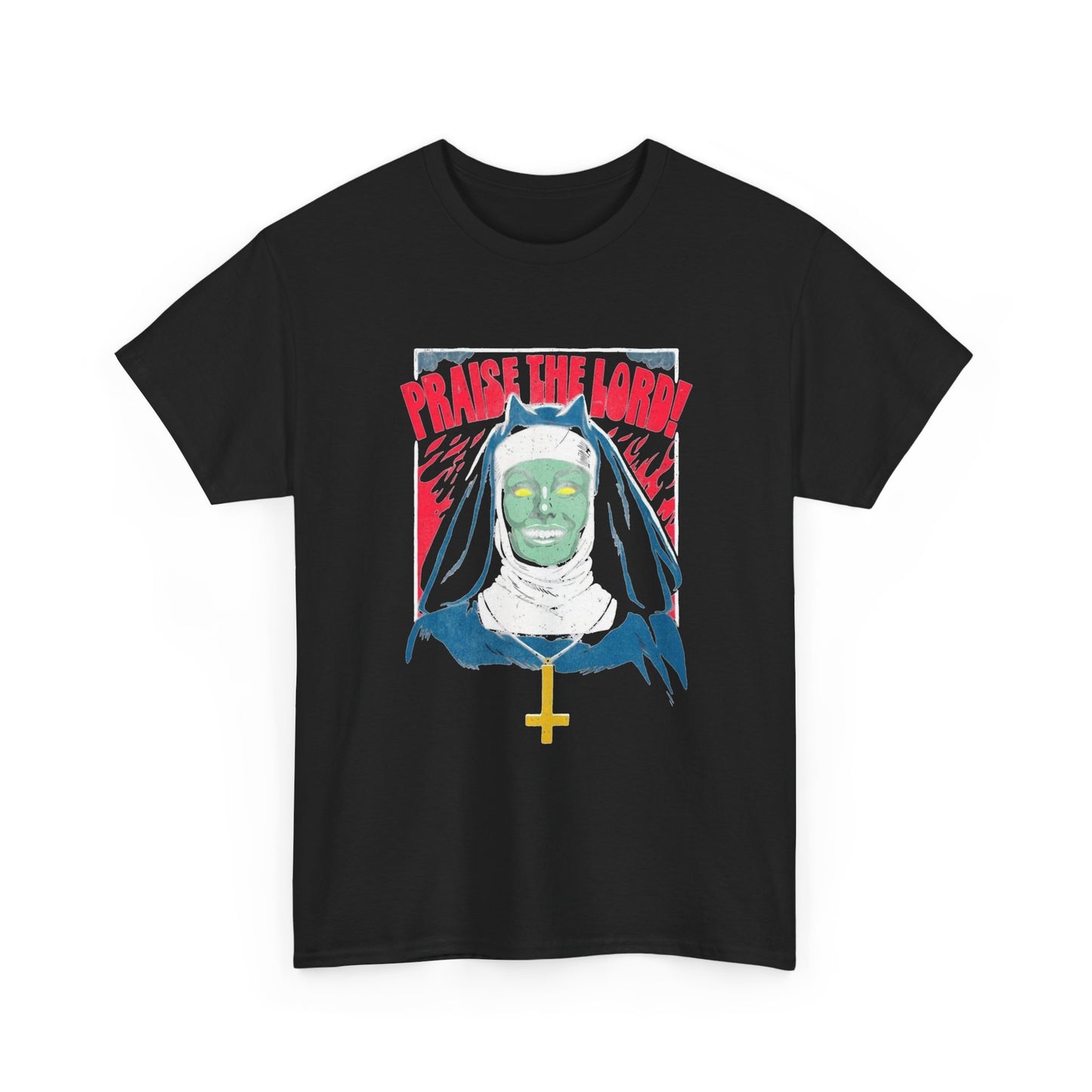 Praise The Lord Scary Graphic T Shirt Unisex Heavy Cotton Tee