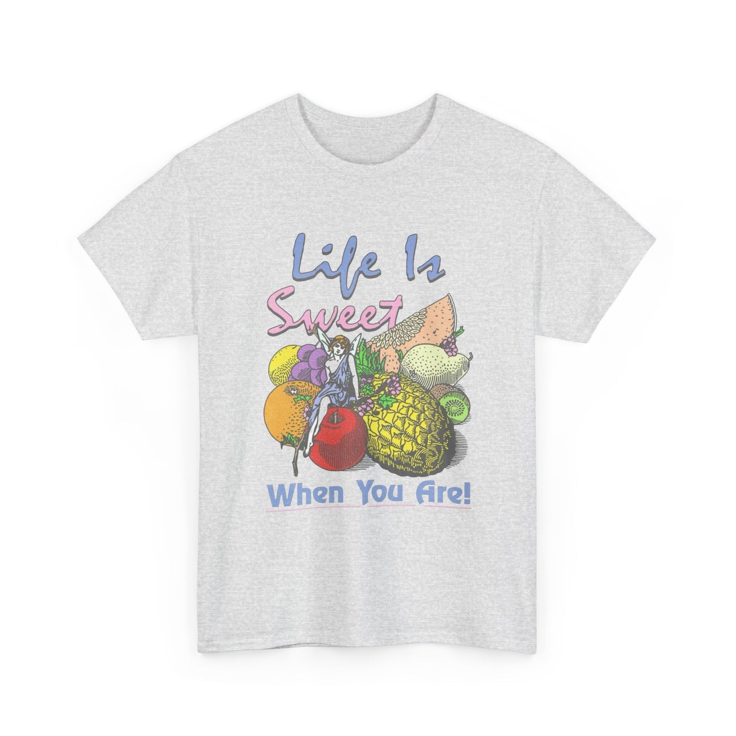 Life Is Sweet When You Are Graphic T-Shirt Cotton Tee New Gift Vintage
