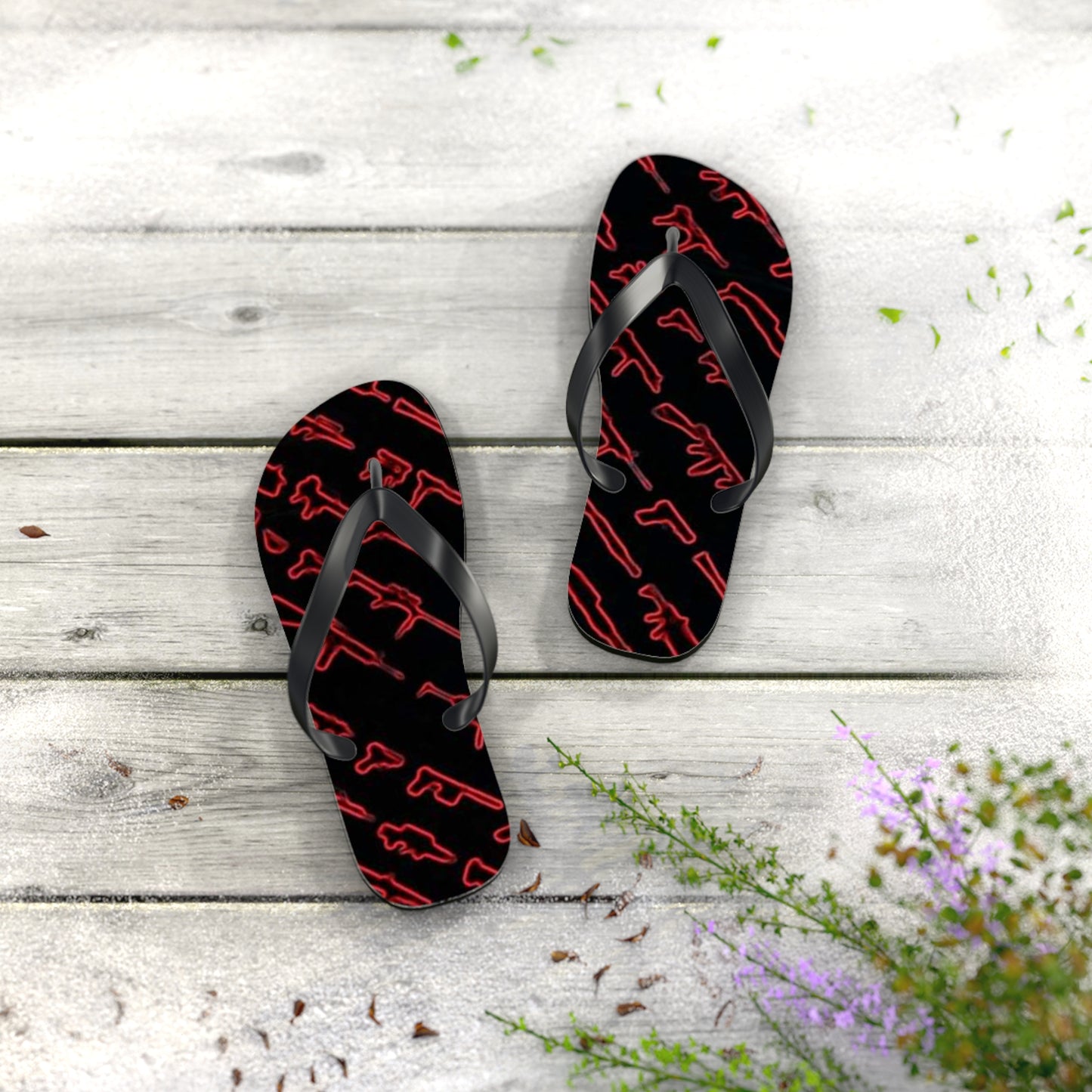 WAVES And SUN Co Gun Sandals - Flip Flops -Slides Summer Beach BRAND NEW