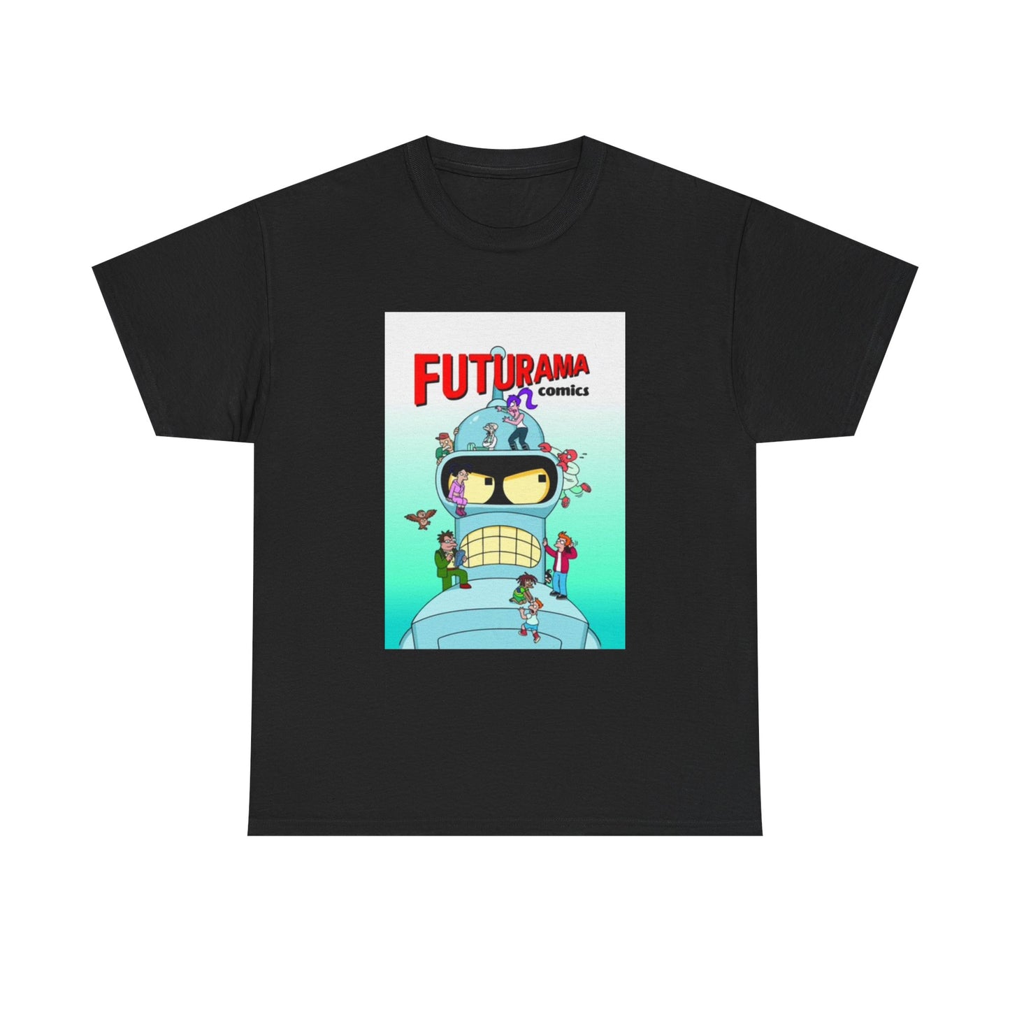 Futurama Shirt Bender Tv Series Graphic Funny Cartoon Unisex Heavy Cotton Tee