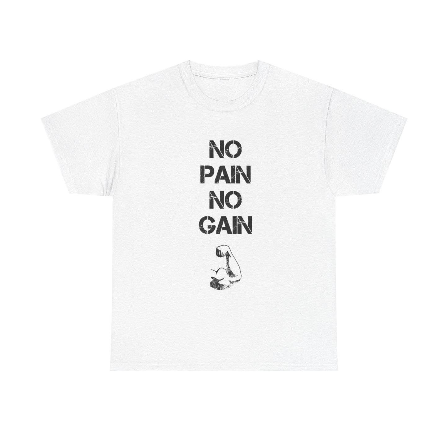 No Pain No Gain GYM Graphic T Shirt Adult NEW Unisex Heavy Cotton Tee