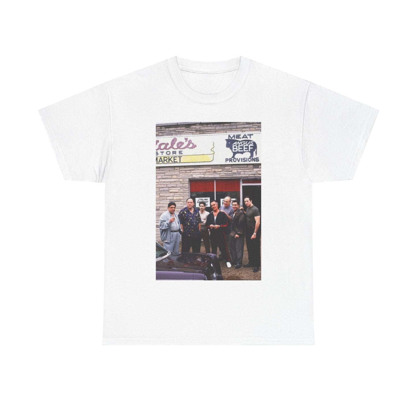 The Sopranos Tshirt Vintage Mob New York Italian Deli Unisex Heavy Cotton Tee