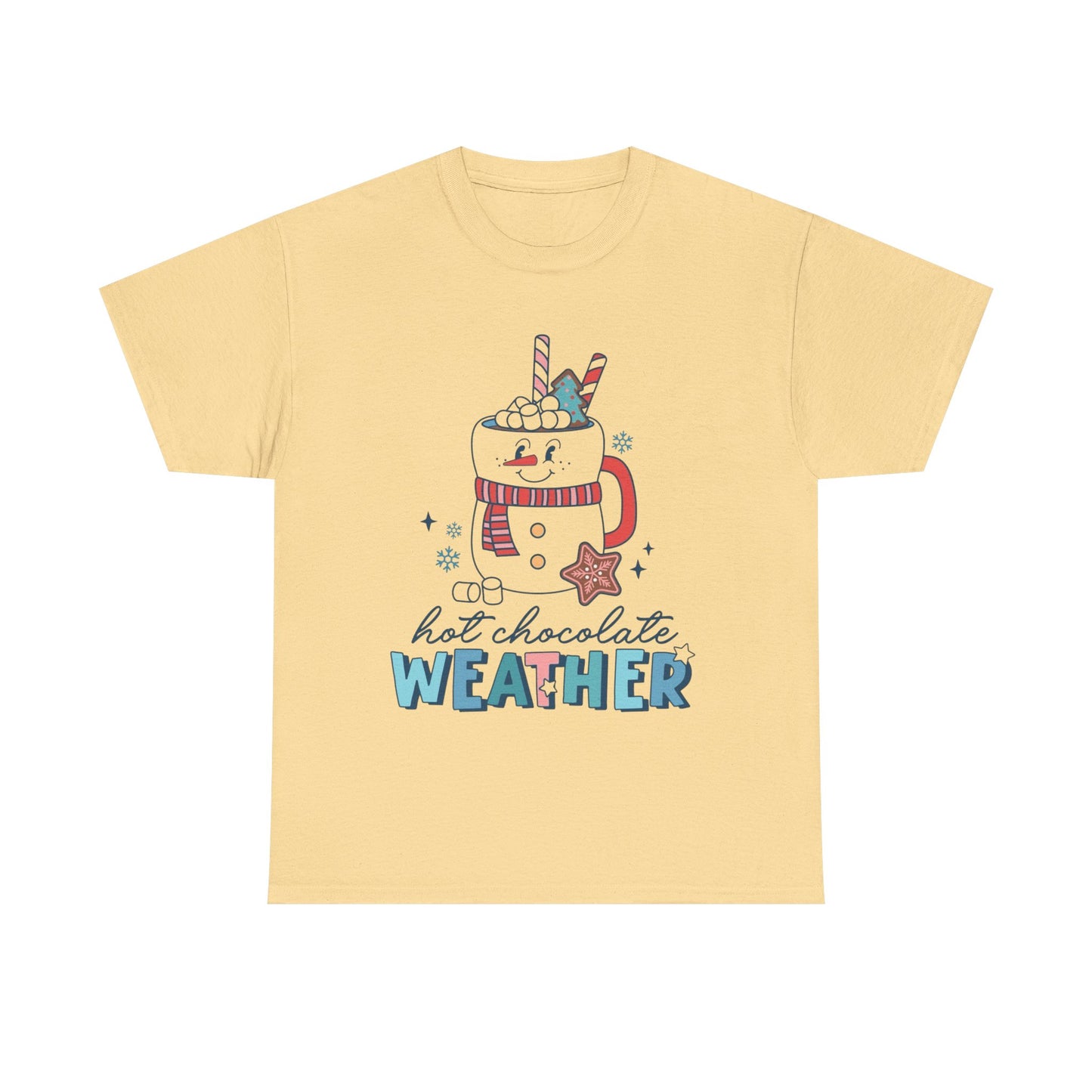 Hot Chocolate Weather Graphic T Shirt ADULT NEW