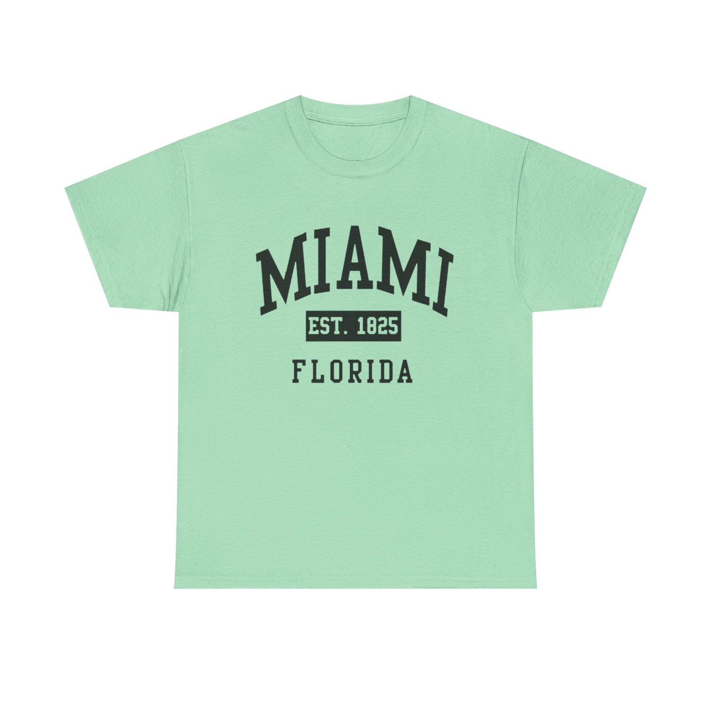 Miami Vintage Graphic T Shirt NEW Unisex Heavy Cotton Tee