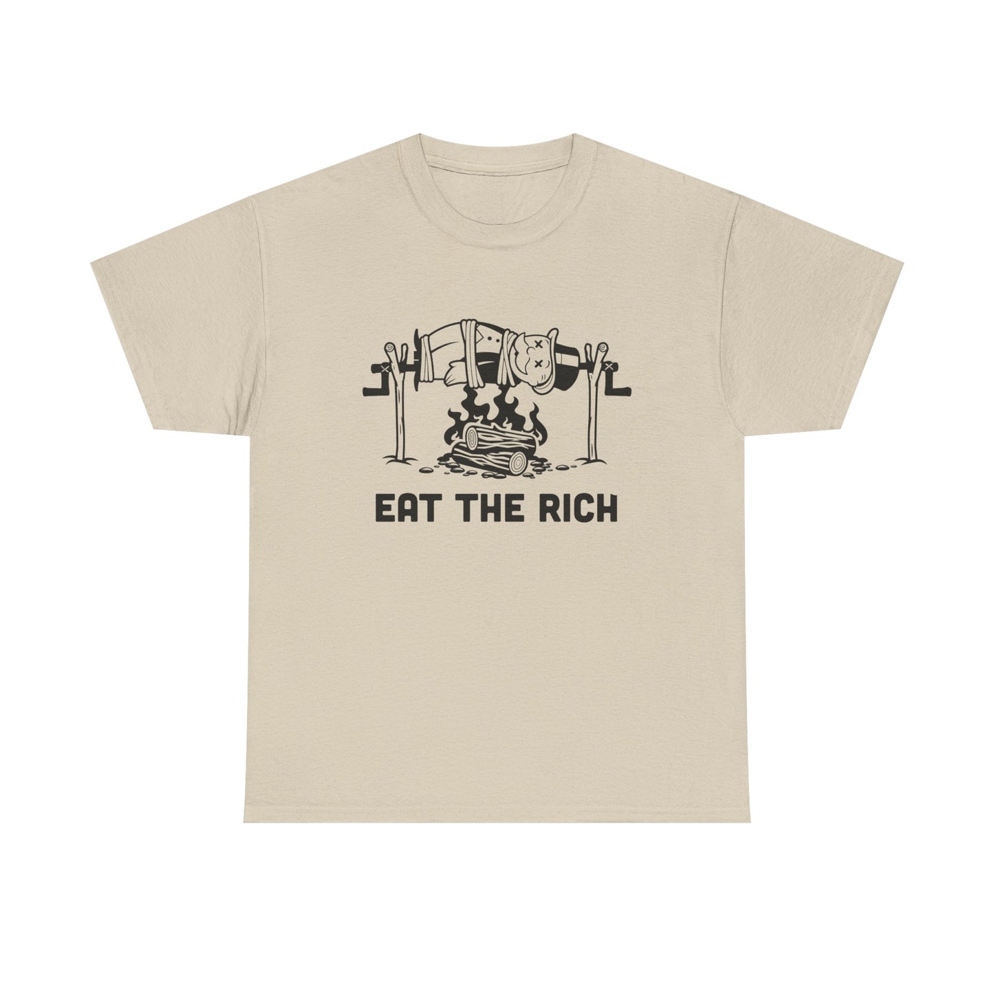 Eat The Rich Graphic T Shirt Unisex Heavy Cotton Tee