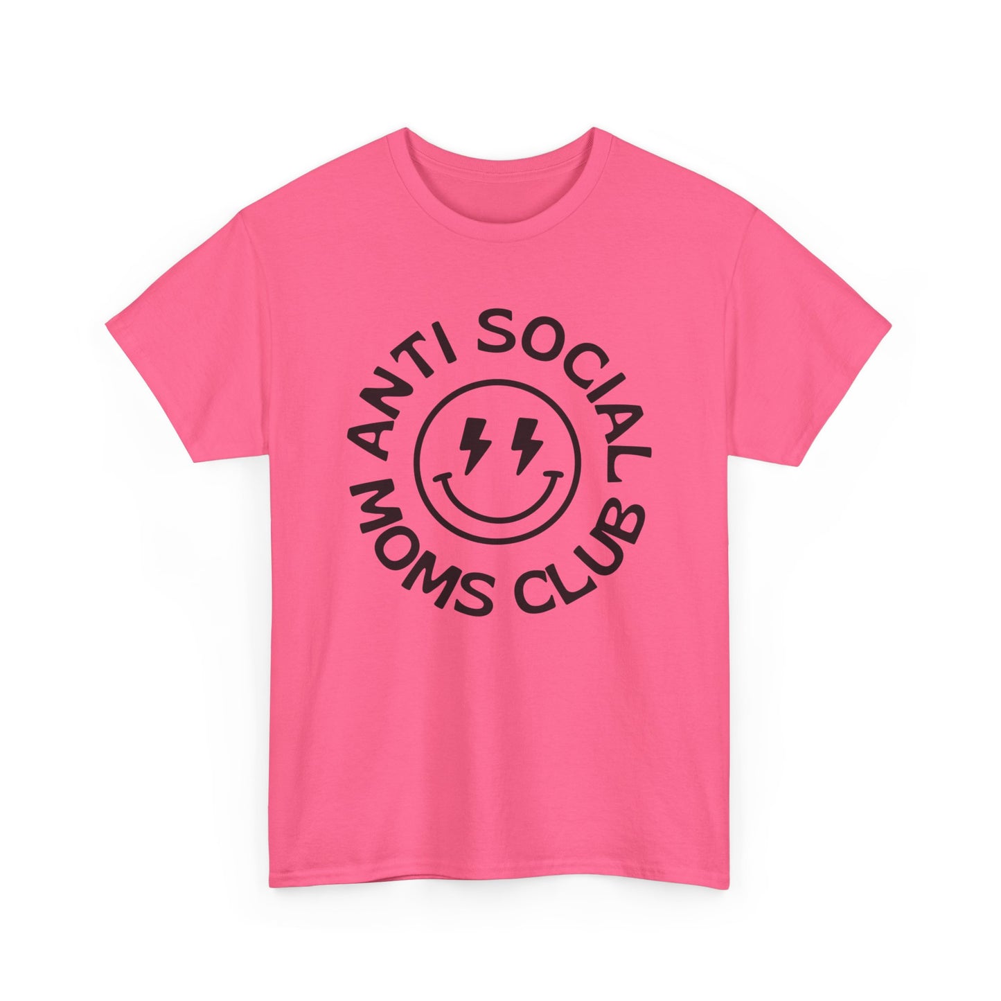 Antisocial Moms Club Funny Graphic T Shirt Unisex Heavy Cotton Tee