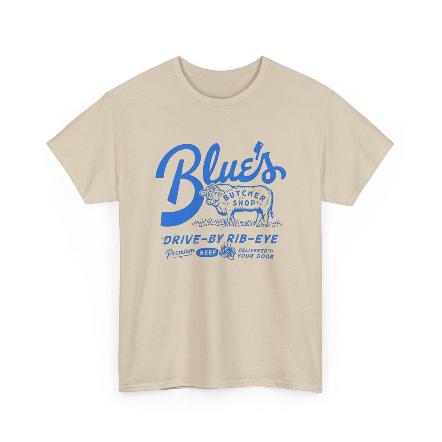 Vintage Butcher Shop Beef Graphic T Shirt NEW ADULT TEE Cotton