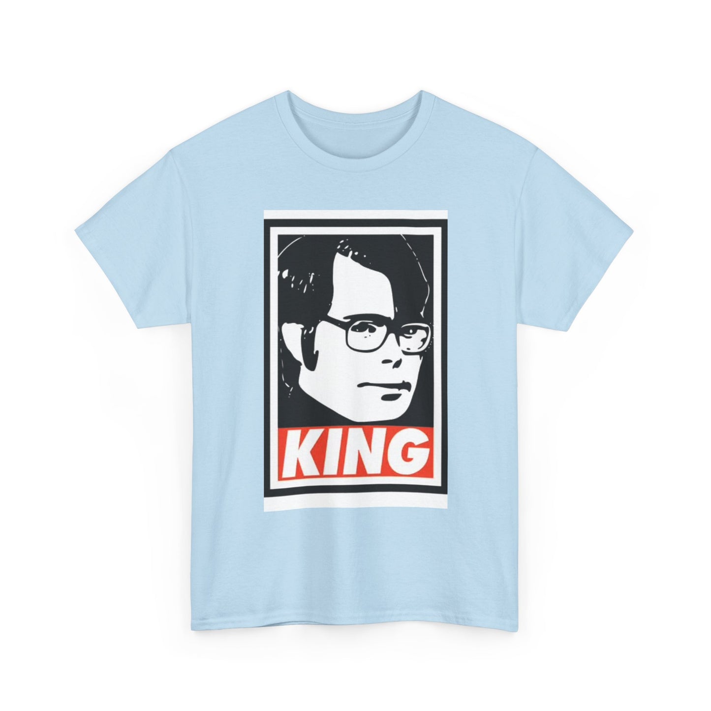 Stephen King Shirt Retro Poster Horror Funny Gift Scary Unisex Heavy Cotton Tee