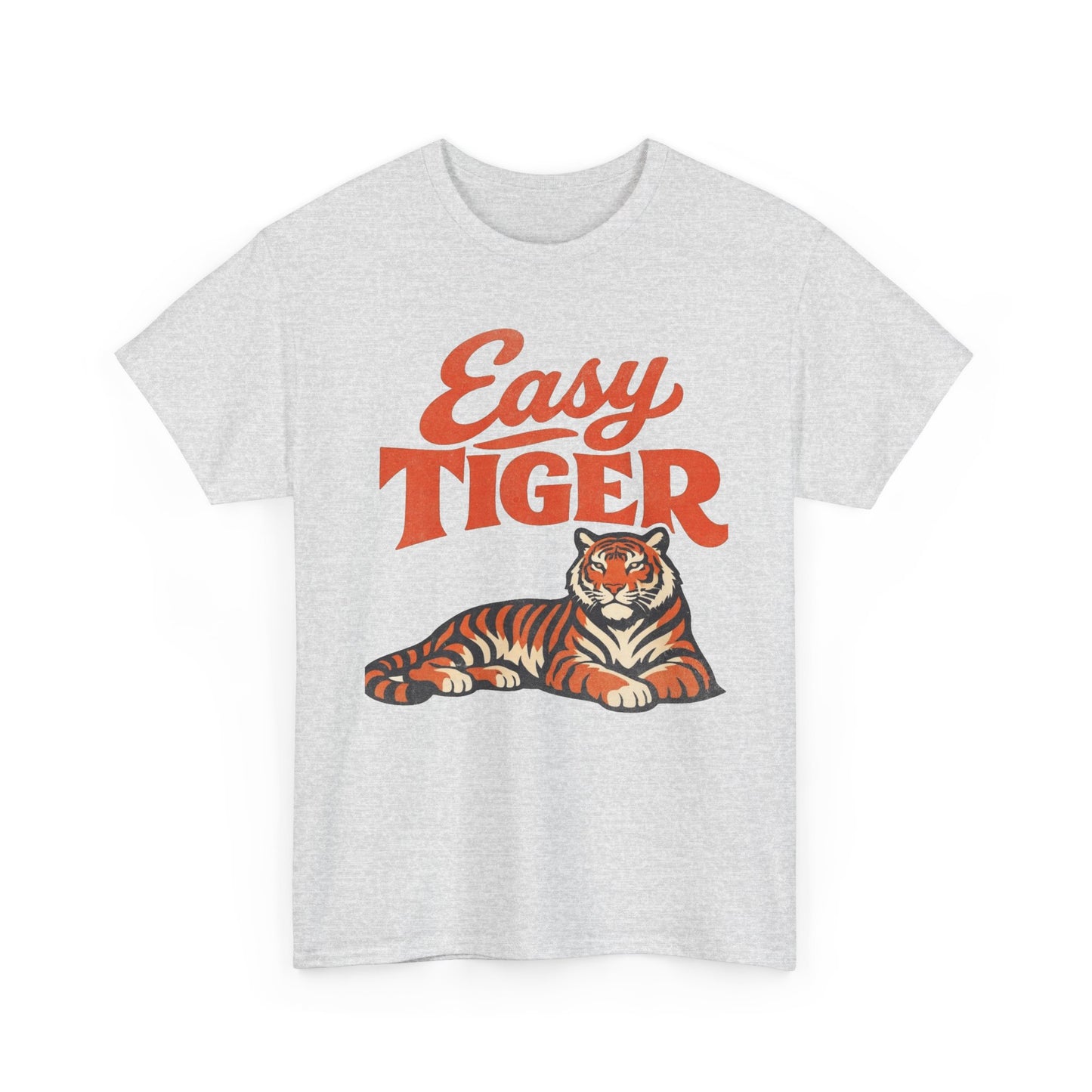 Easy Tiger 80's Retro Nostalgia Funny Graphic T Shirt Regular Men's Heavy Cotton Tee