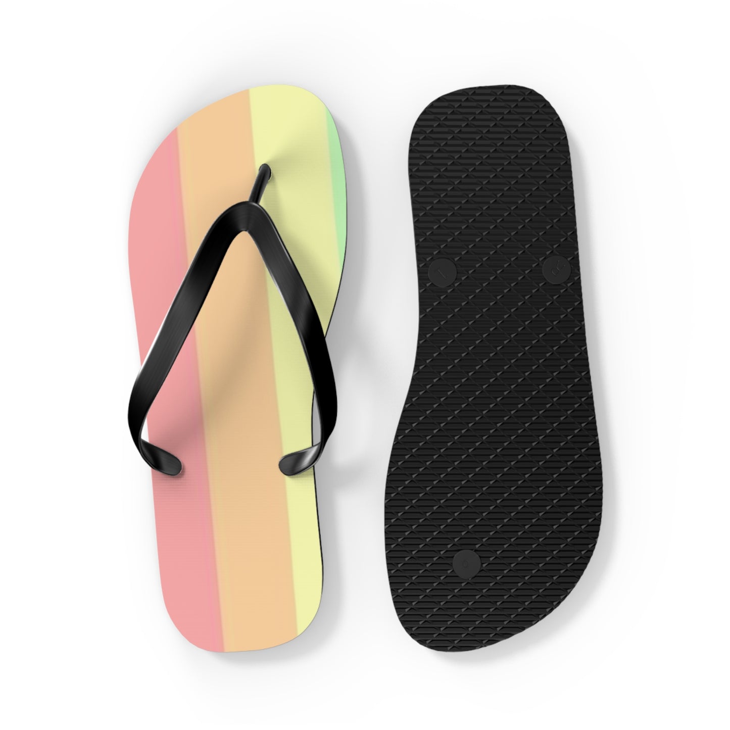 Rainbow Beach Sandals, Slides for Summer, Flip Flops, Water Resistant