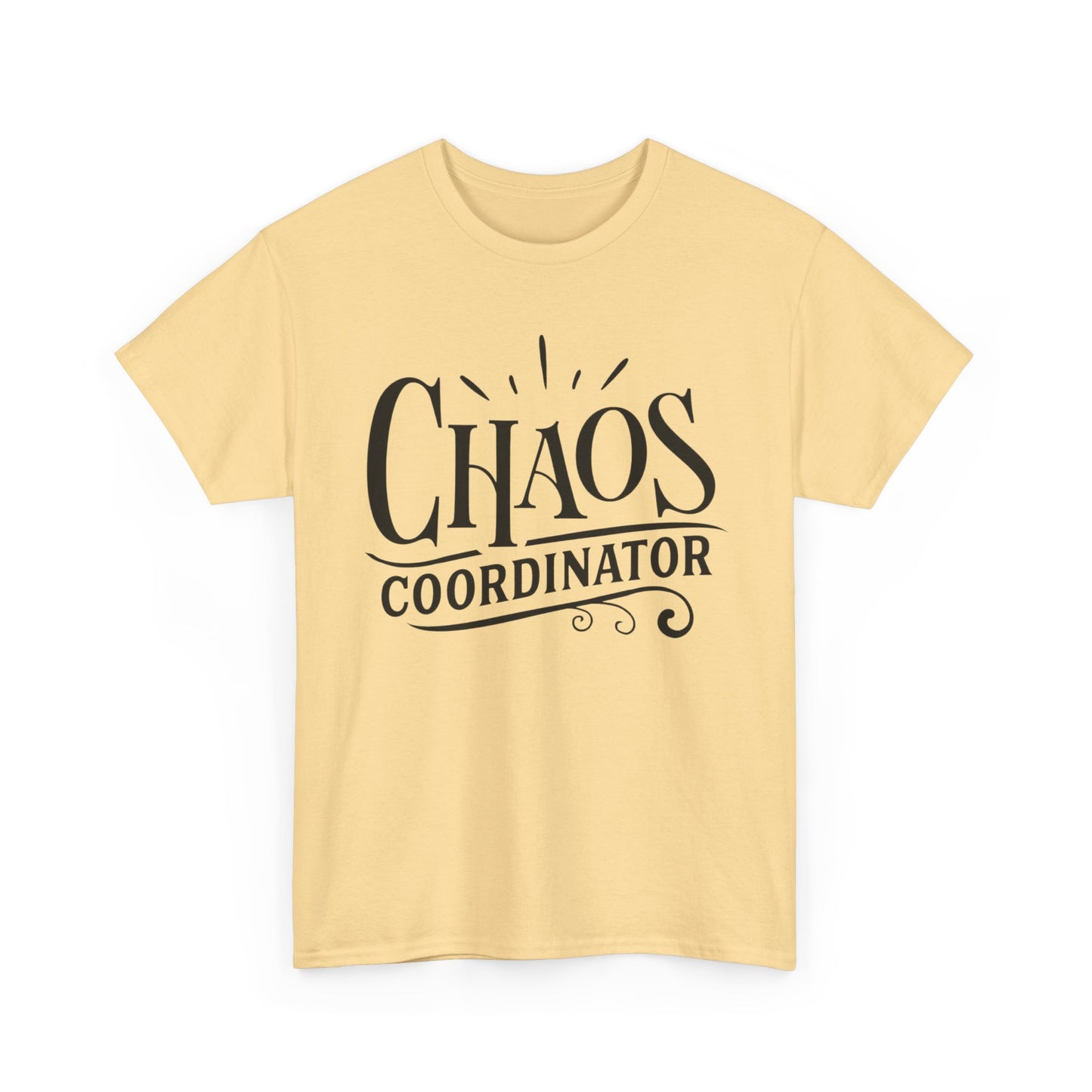 Chaos Coordinator Funny Graphic T Shirt Unisex Heavy Cotton Tee