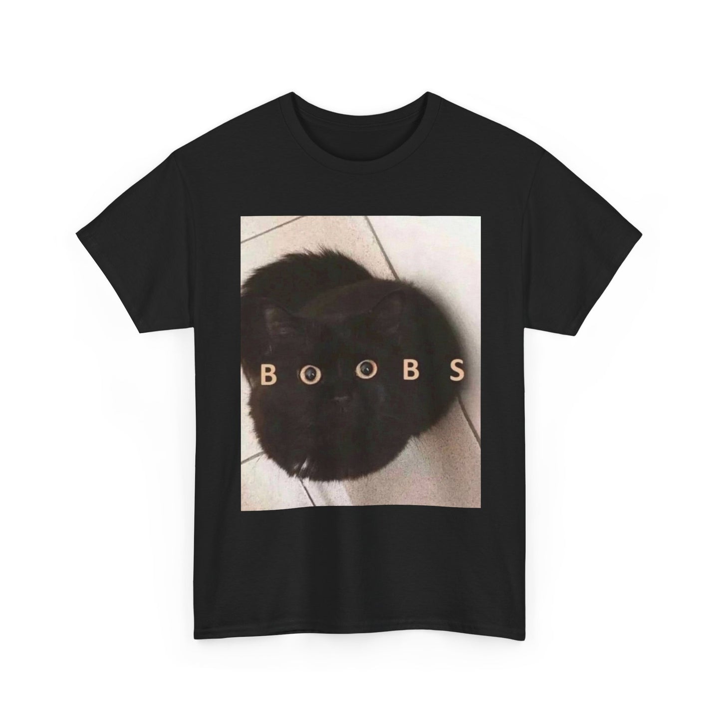 Boobs Funny Cat Graphic T Shirt Unisex Heavy Cotton Tee