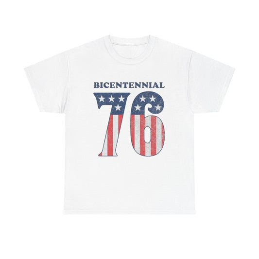 Bicentennial USA 76 Anniversary Graphic T Shirt Adult New Tee