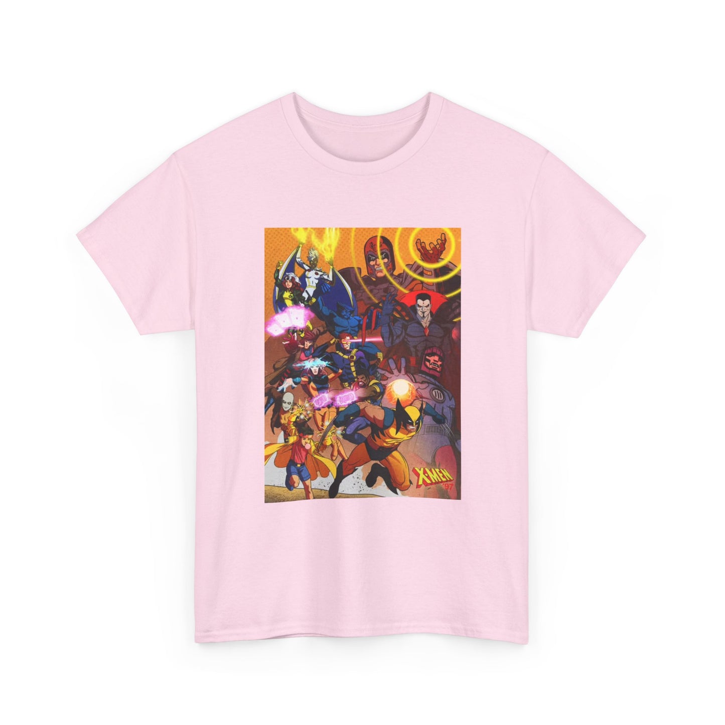 Cartoon Graphic Tee Xmen Comic Book Retro Vintage Tee Unisex Heavy Cotton Tee