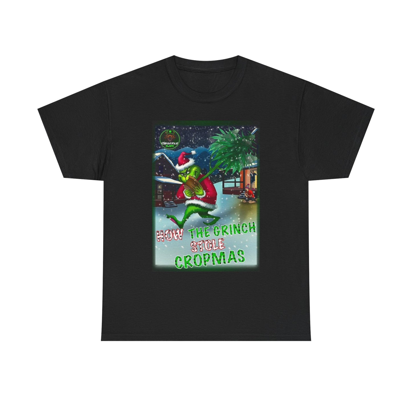 Christmas Weed Graphic T Shirt Funny Pot Movie Cali Unisex Heavy Cotton Tee