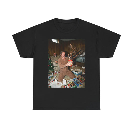 Indiana Jones Christmas Graphic T Shirt NEW Adult Unisex Heavy Cotton Tee