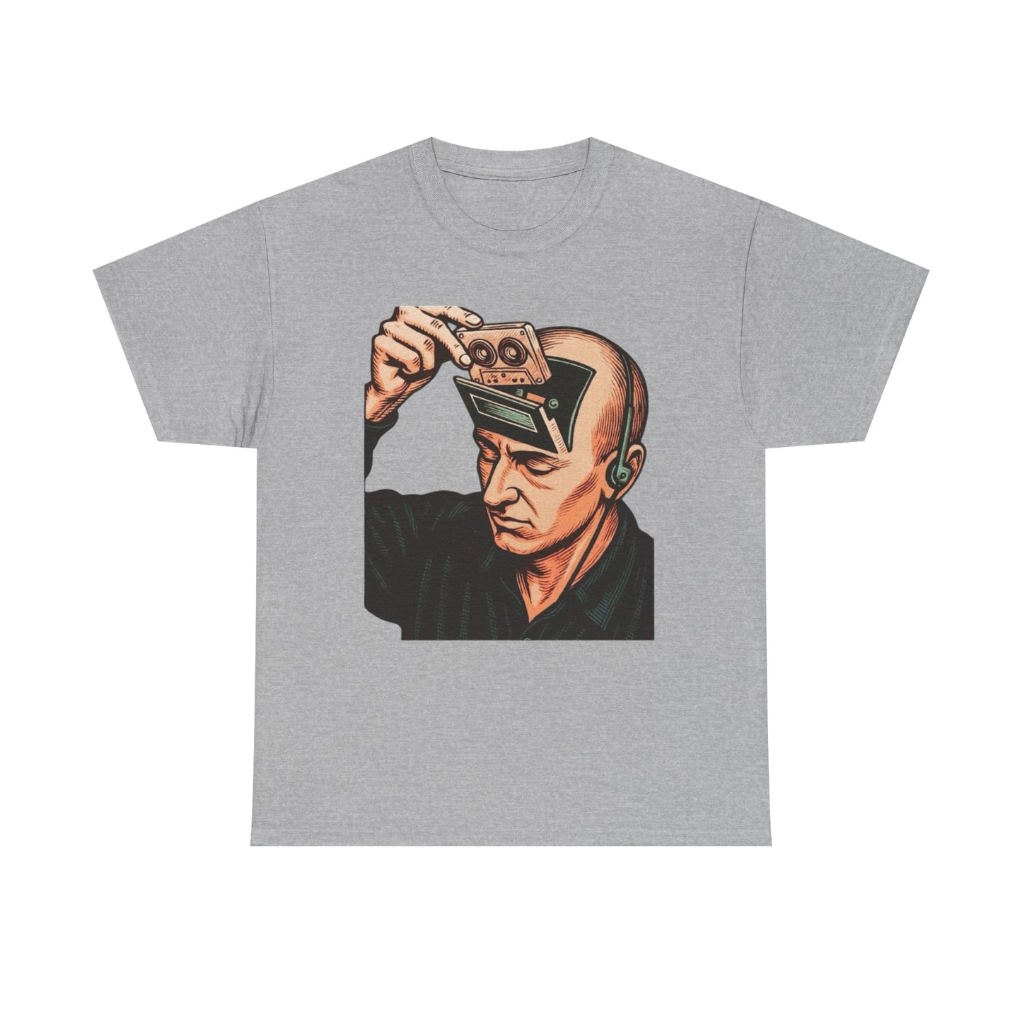 Vintage Music Art Cassette Tape Graphic T Shirt Unisex Heavy Cotton Tee