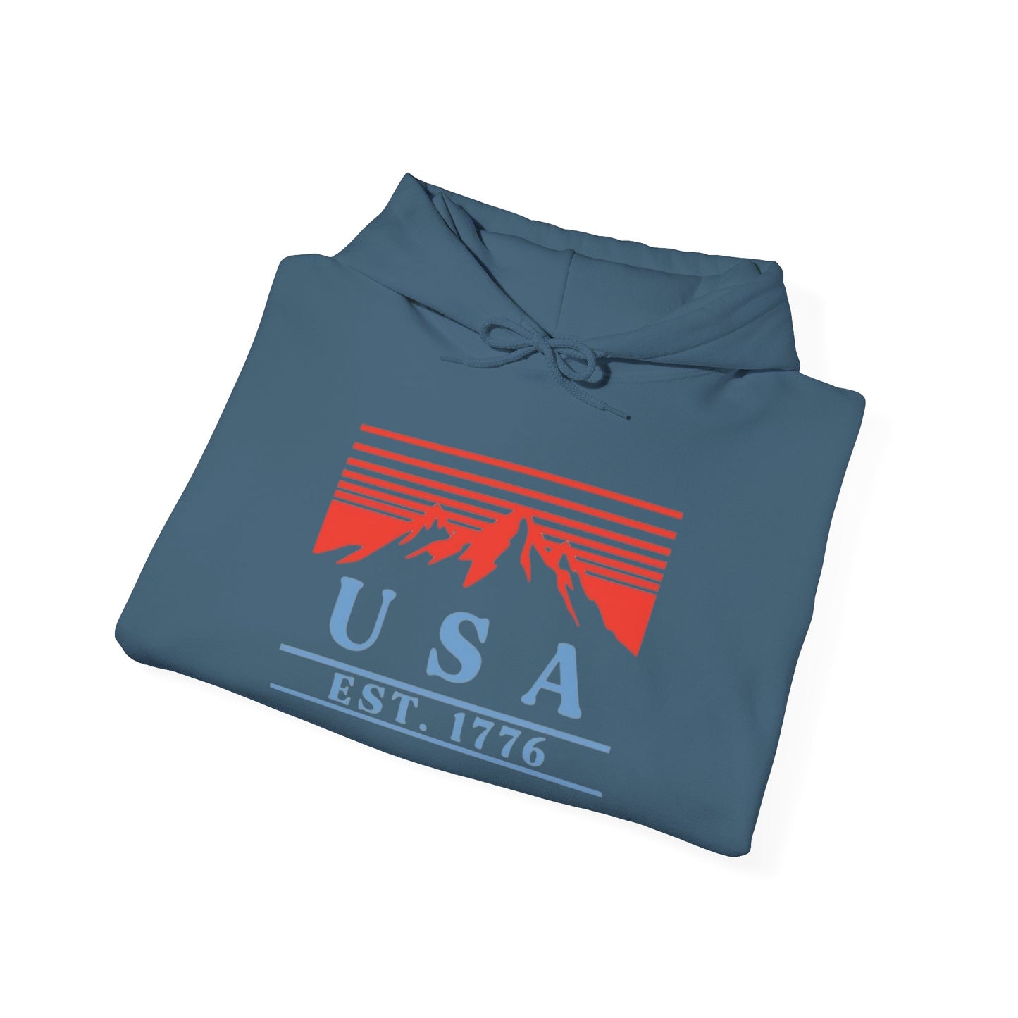 USA 1776 Graphic Hoodie Unisex Heavy Blend™ Hooded Sweatshirt