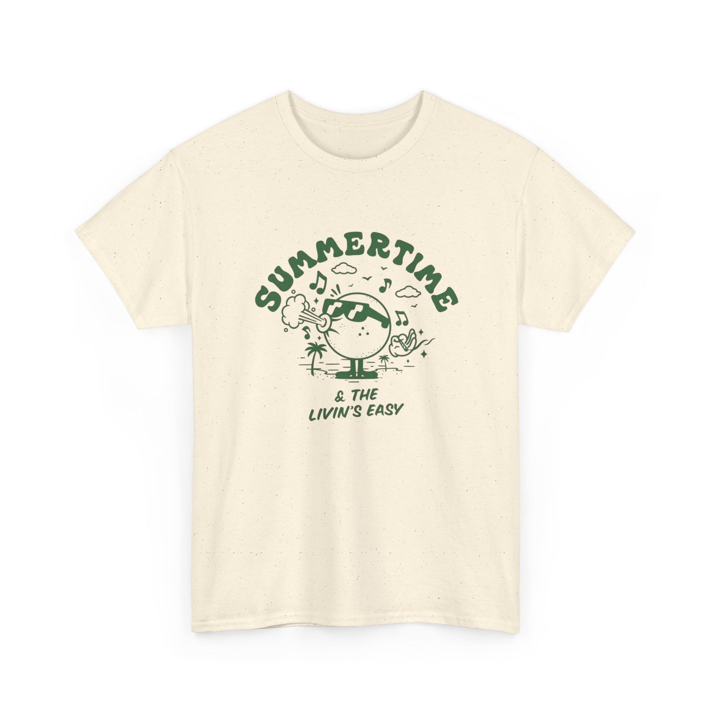 Summertime Livin Easy Graphic T Shirt Unisex Heavy Cotton Tee Gift