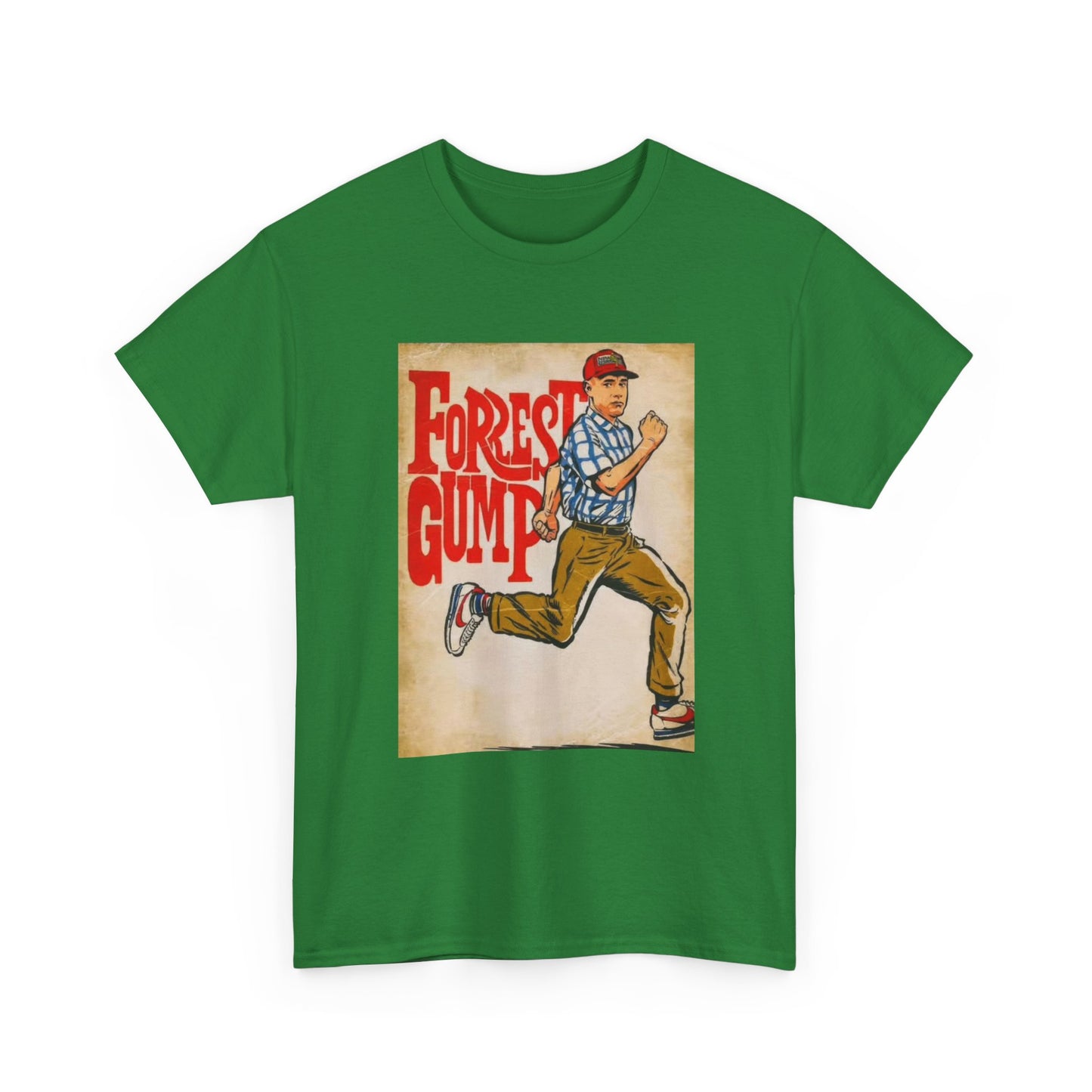 Forrest Gump Tshirt Vintage Retro Movie Poster Unisex Heavy Cotton Tee