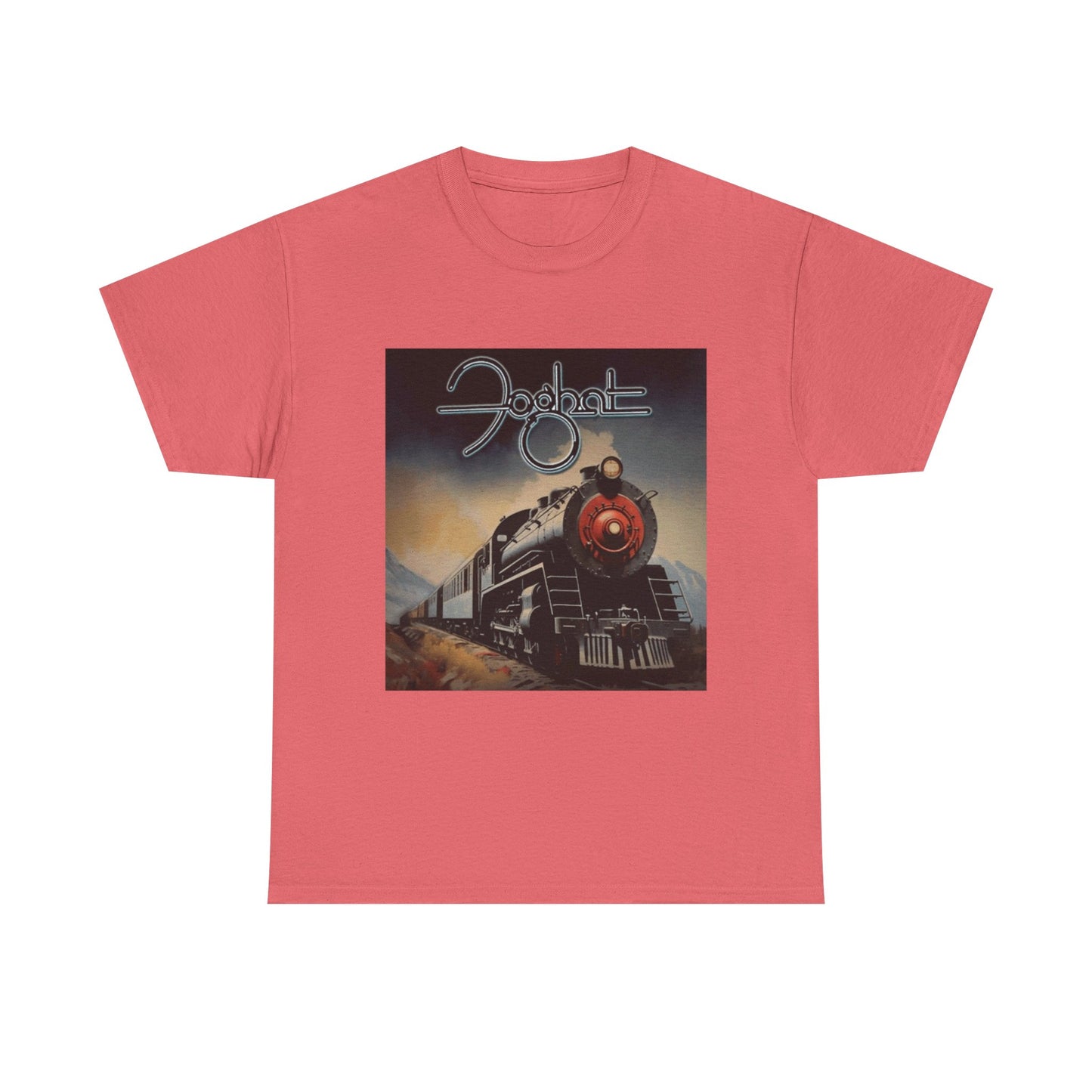FogHat Tshirt Vintage Rock Poster Retro 70s Woodstock Unisex Heavy Cotton Tee q
