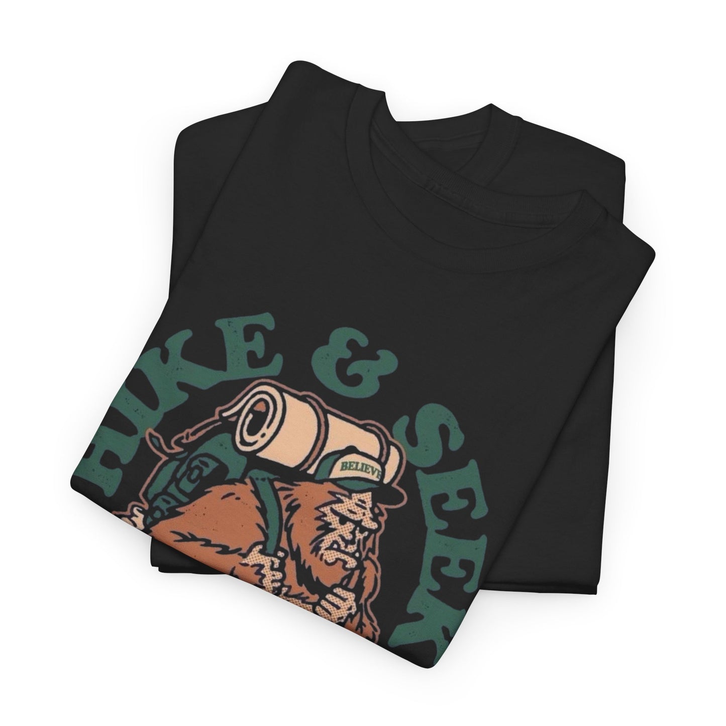 Hide And Seek Bigfoot Graphic T Shirt Unisex Heavy Cotton Tee