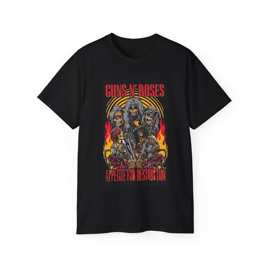 Guns and roses rock vintage 90s Unisex Ultra Cotton Tee