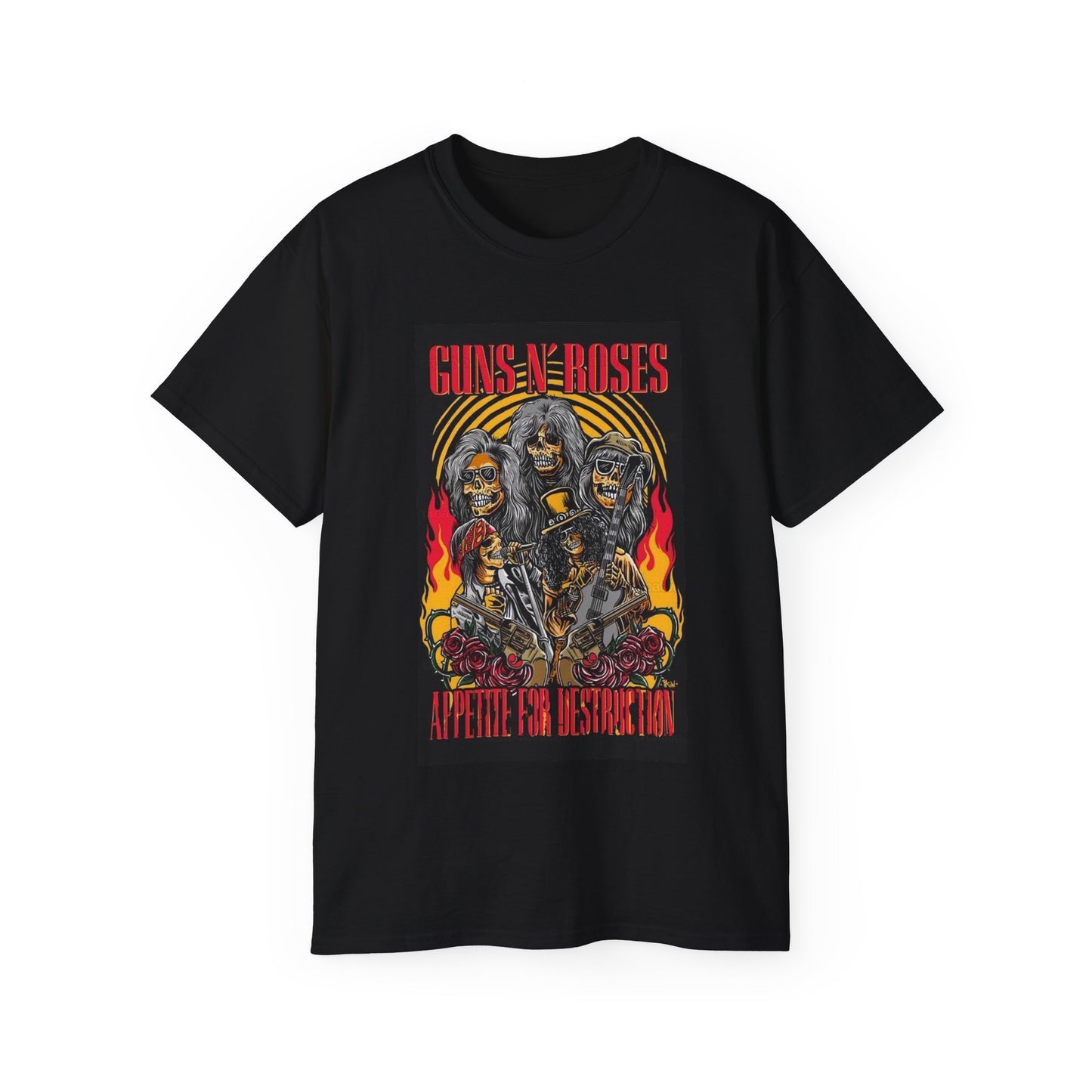 Guns and roses rock vintage 90s Unisex Ultra Cotton Tee