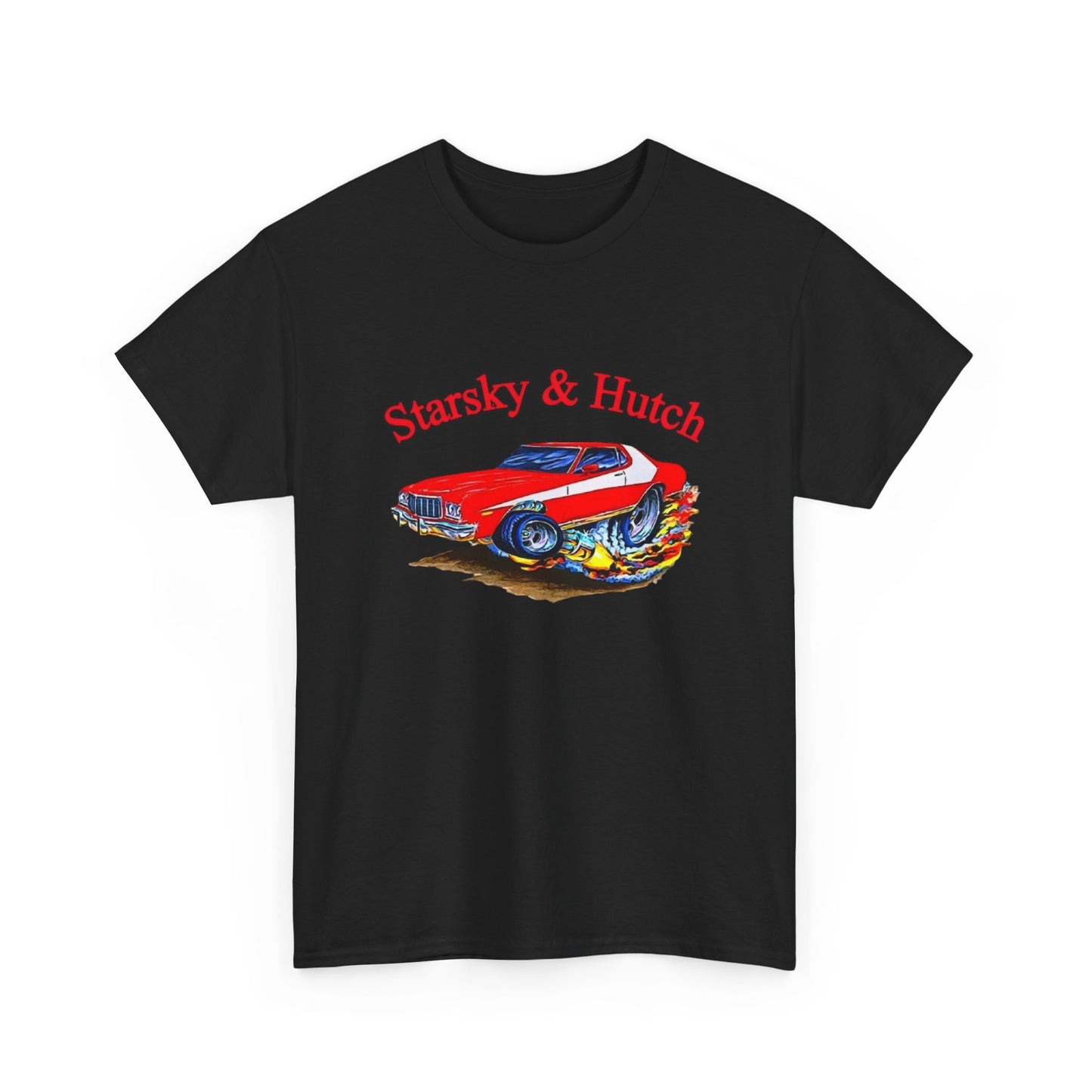 Starsky And Hutch Funny Vintage Graphic T Shirt Unisex Heavy Cotton Tee