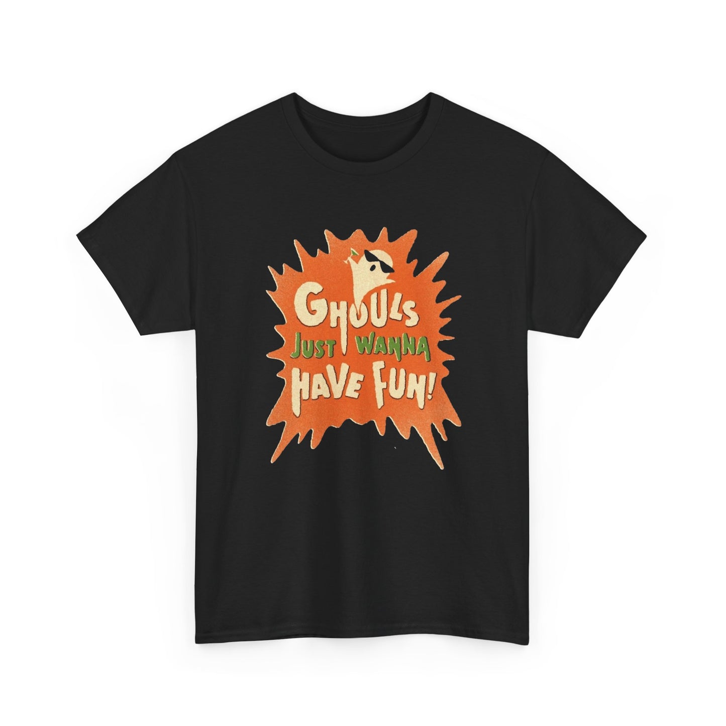 Ghouls Just Wanna Have Fun Halloween Graphic T Shirt Unisex Heavy Cotton Tee