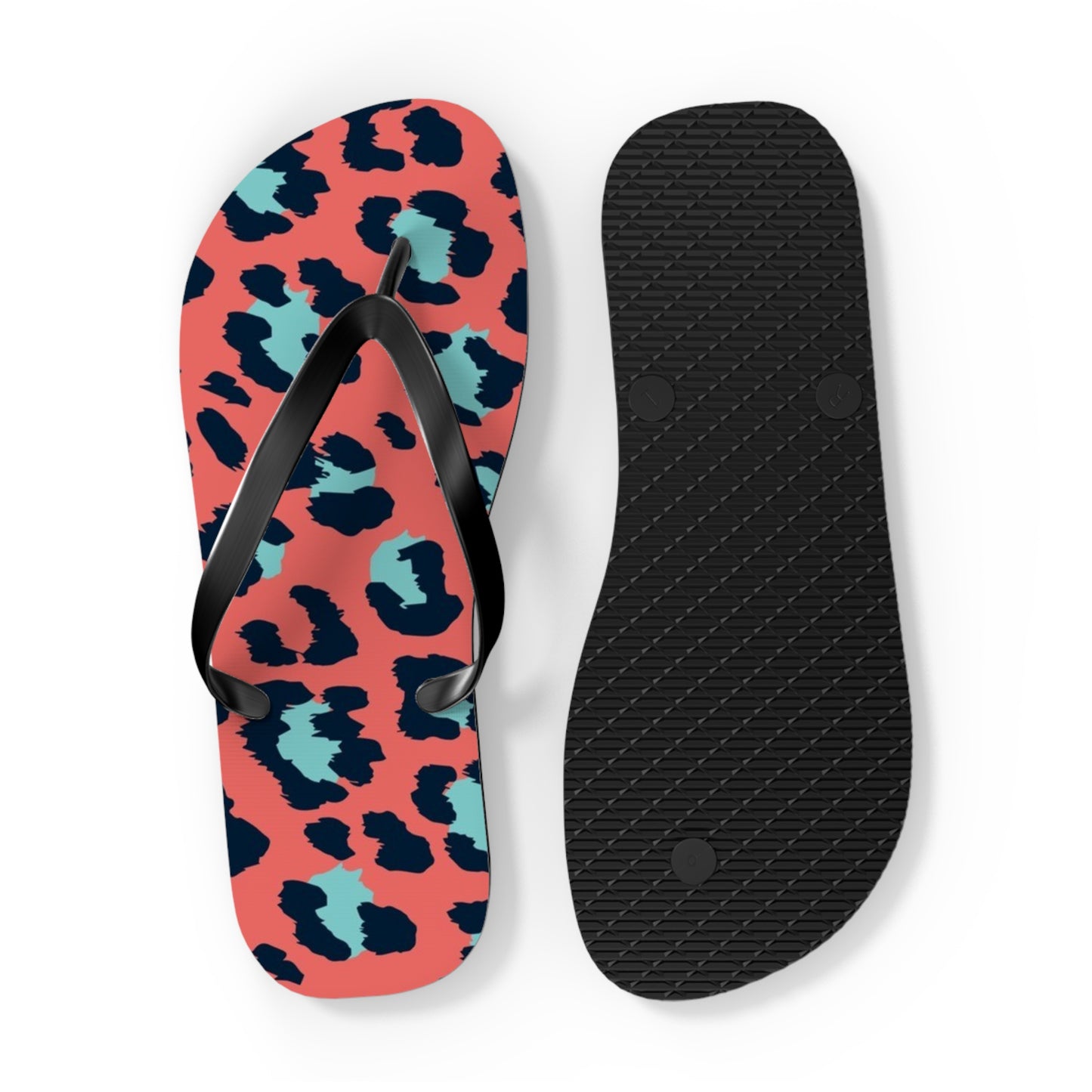 Cheetah Multi Color Beach Sandals, Slides for Summer, Flip Flops