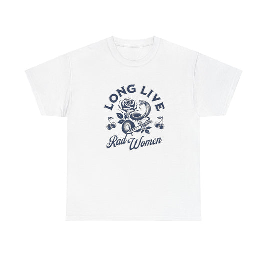 Long Live Rad Women Graphic T Shirt Women's Heavy Cotton Tee