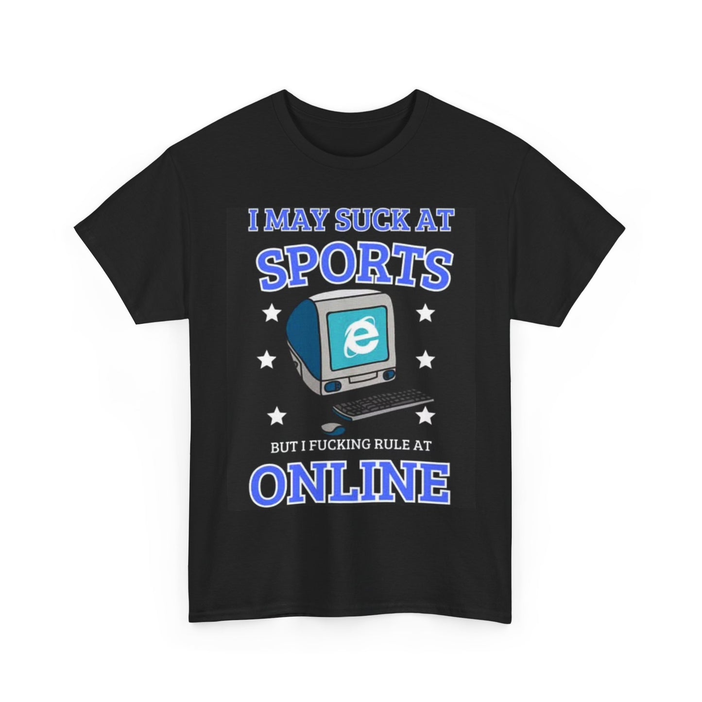 Online Gambling Shirt Funny Graphic Gift Dad Jokes Unisex Heavy Cotton Tee