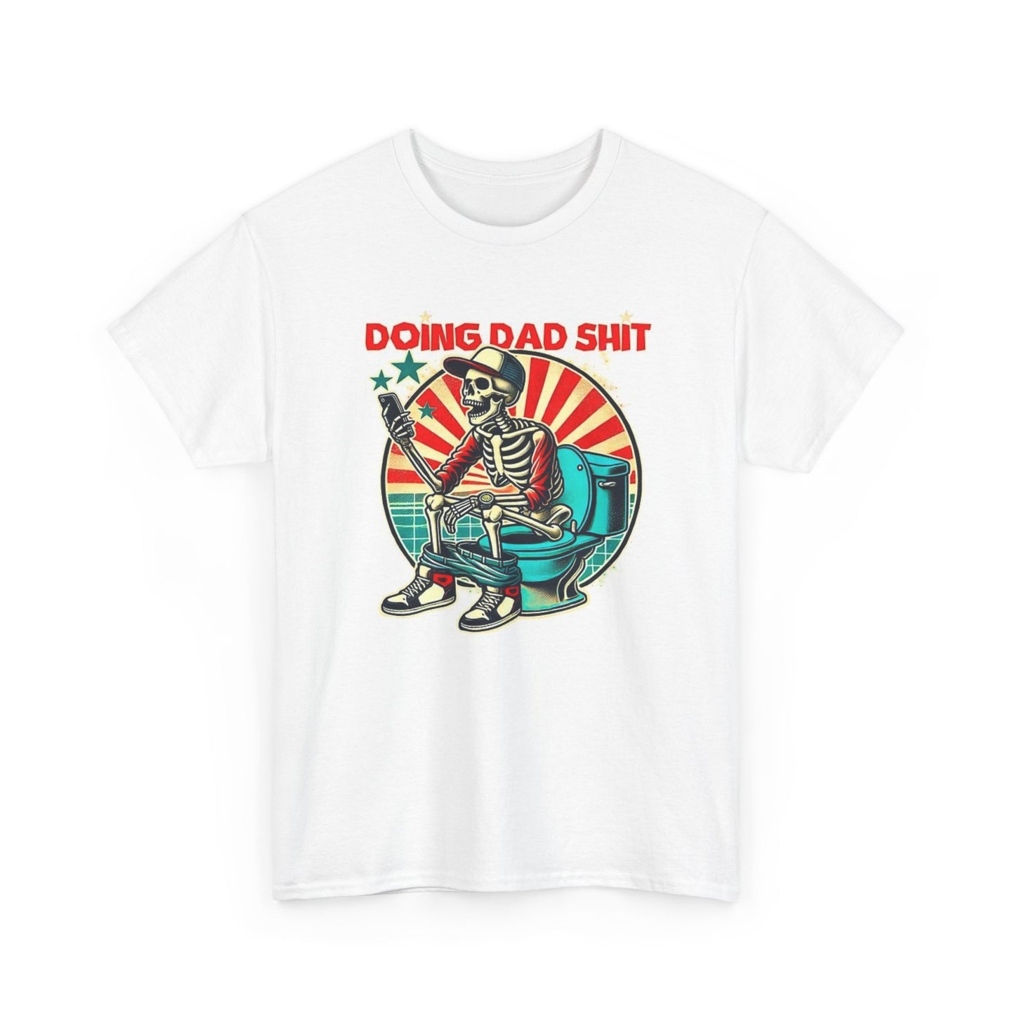 Doing Dad Stuff Funny Graphic T Shirt Husband Gift Unisex Heavy Cotton Tee