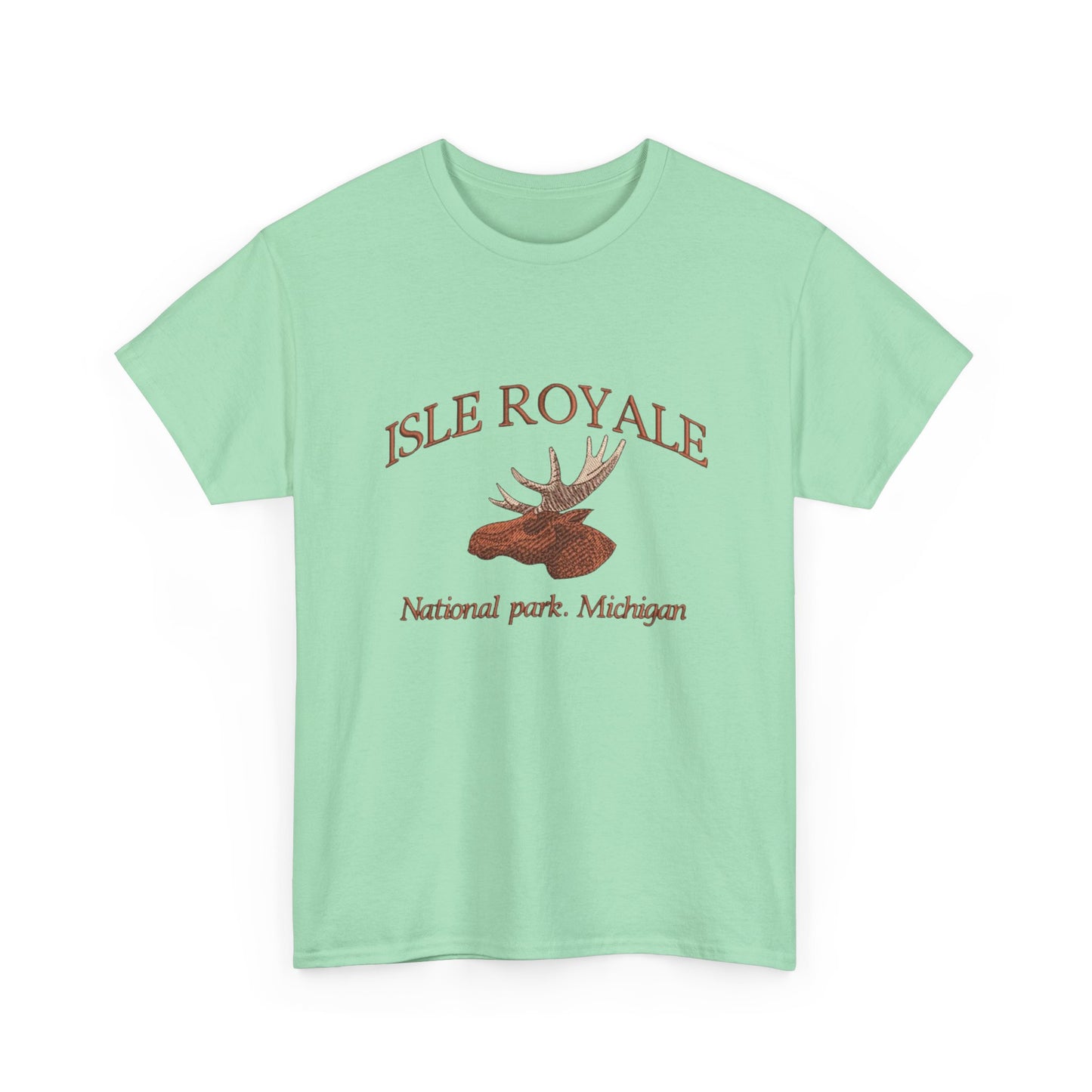 Isle Royale Michigan Graphic T Shirt NEW Unisex Heavy Cotton Tee
