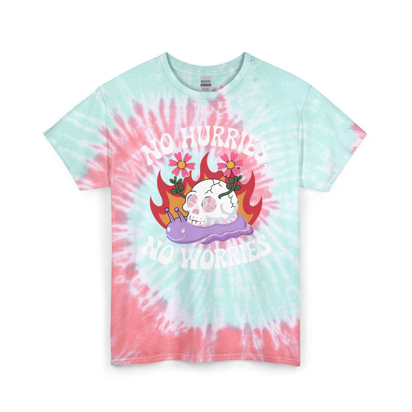 No Hurries No Worries Graphic T Shirt Unisex Tie Dye Cotton Tee