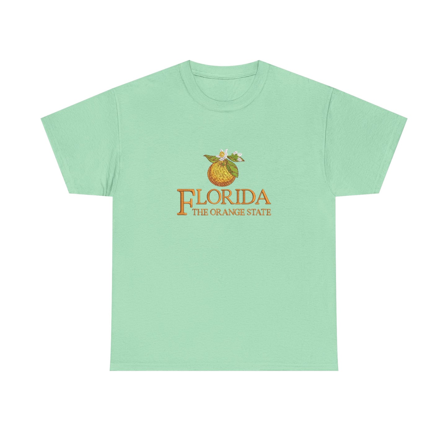 Florida The Orange State Graphic T Shirt NEW Unisex Heavy Cotton Tee