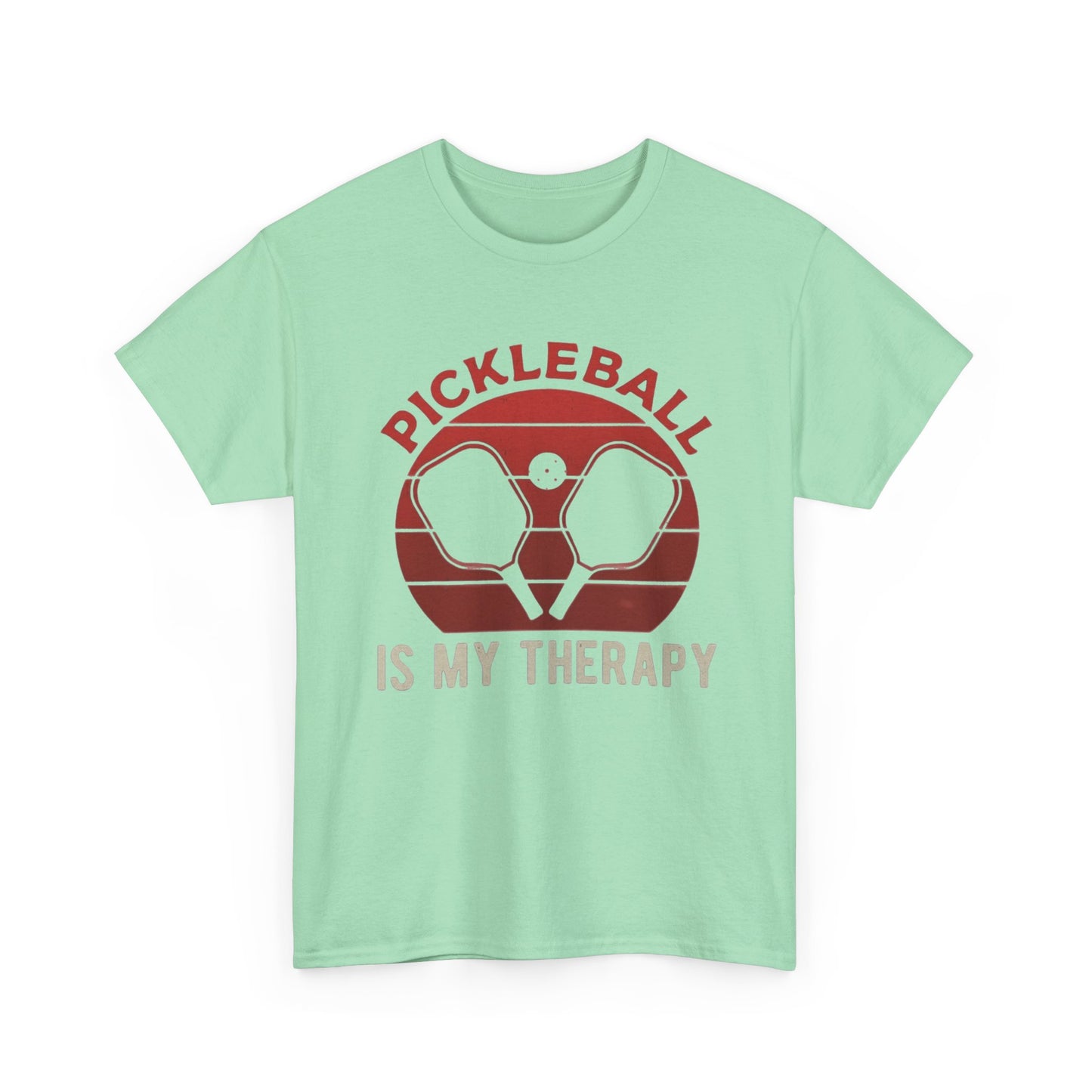 Pickleball Is My Therapy Graphic T Shirt Cotton Tee Apparel New