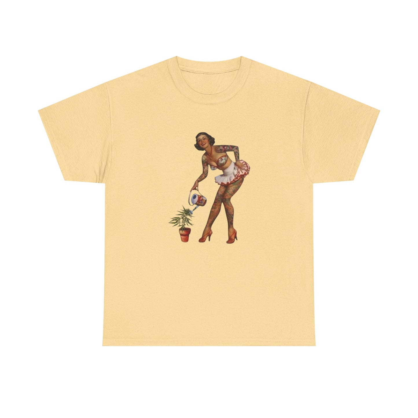 Weeds Pinup Model Graphic T-Shirt Womens Comfy Cotton Tee NEW