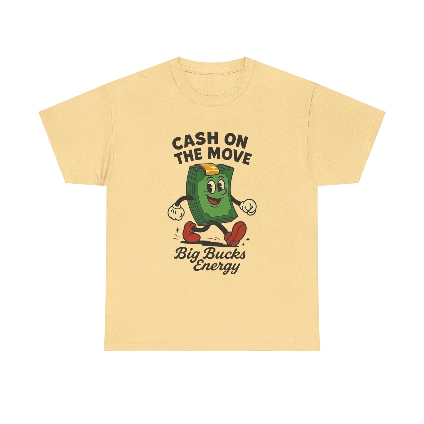 Cash On The Move Graphic T Shirt NEW GIFT Unisex Heavy Cotton Tee